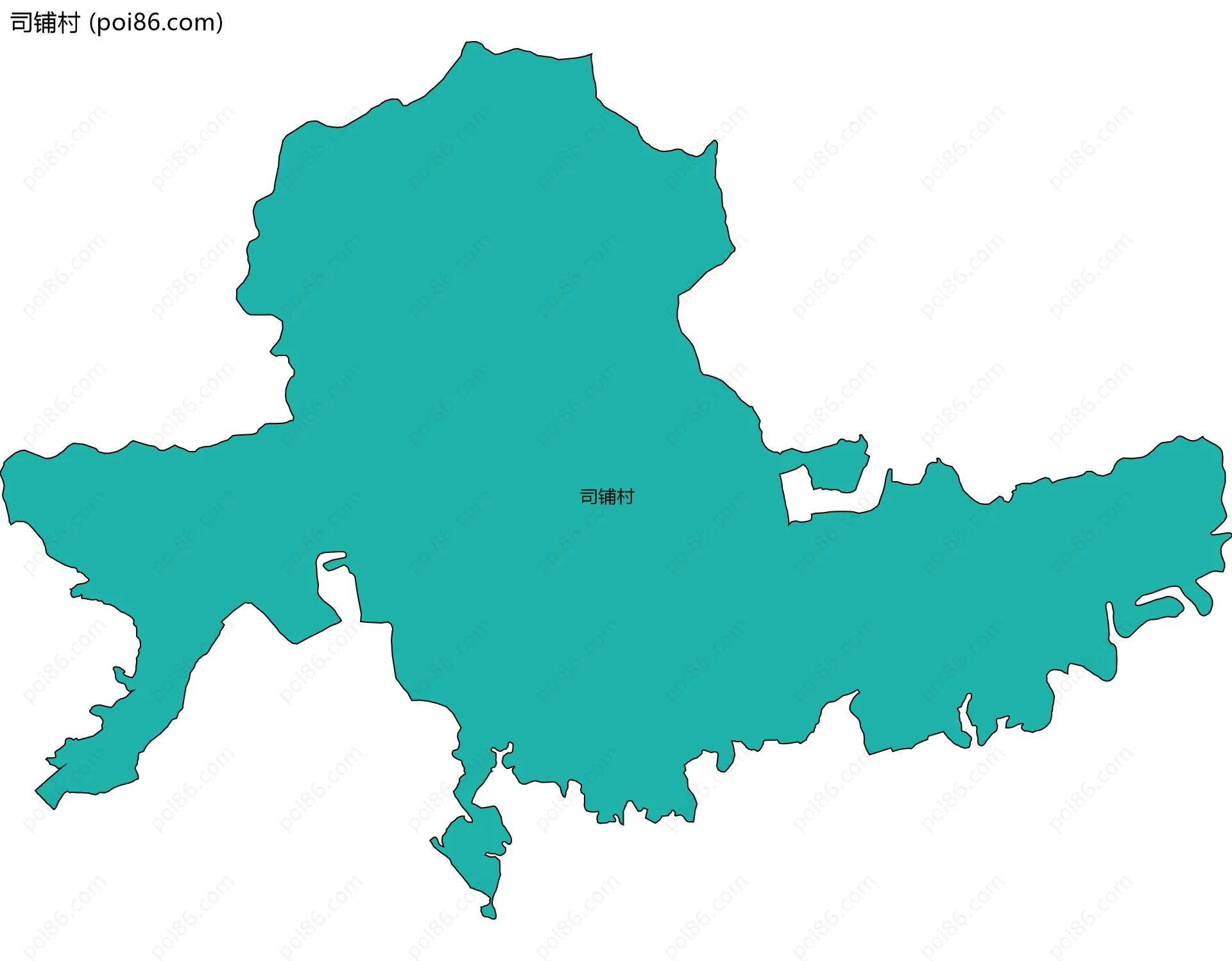 司铺村边界地图