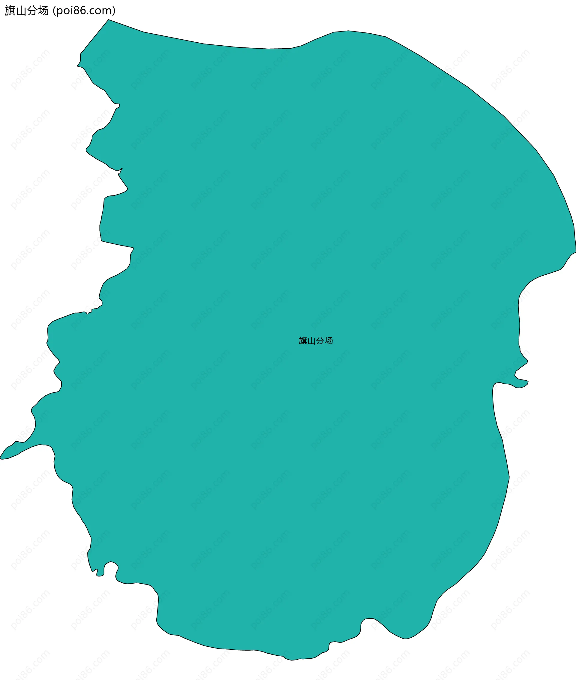旗山分场边界地图