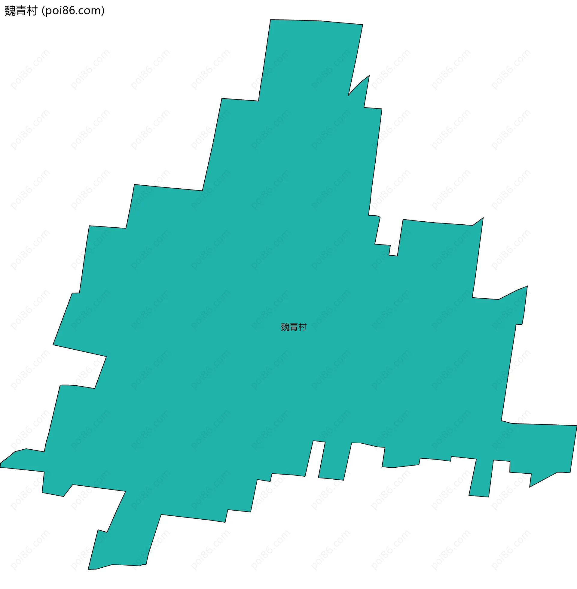 魏青村边界地图