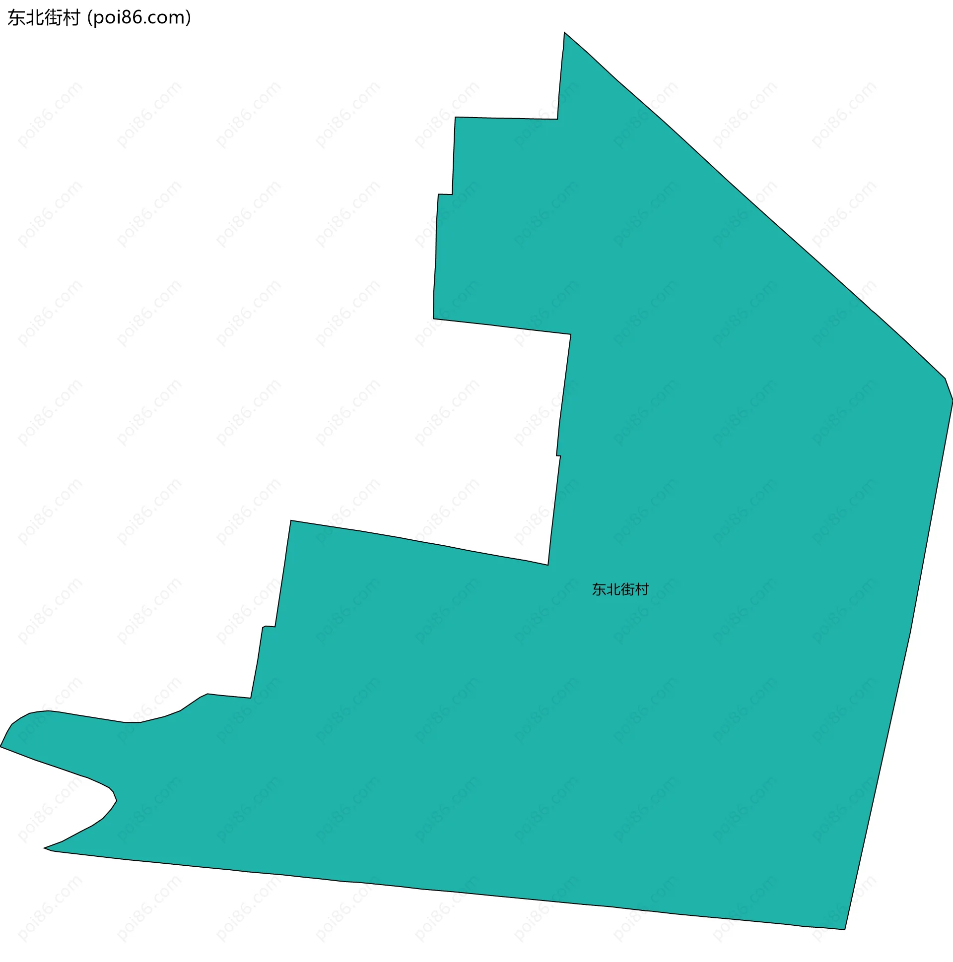 东北街村边界地图