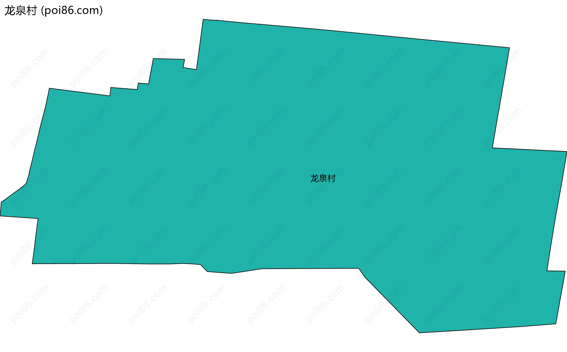 龙泉村边界地图