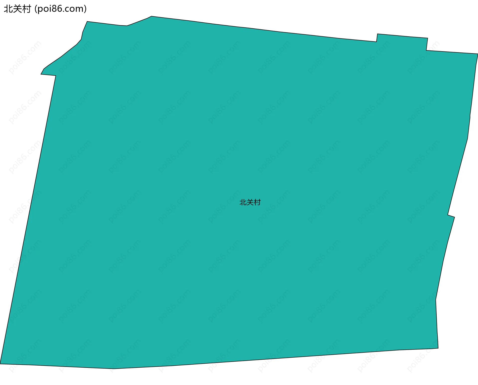 北关村边界地图