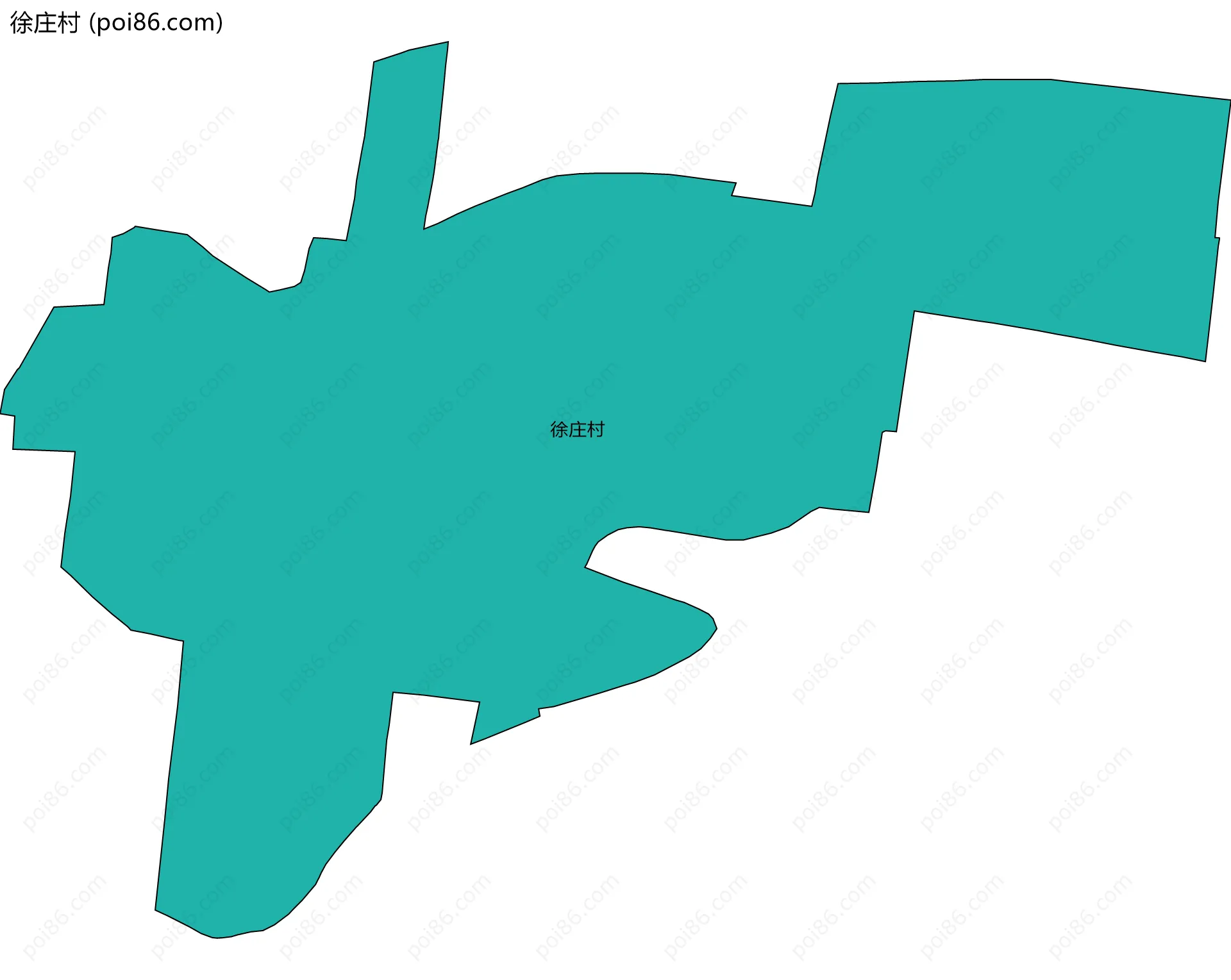 徐庄村边界地图