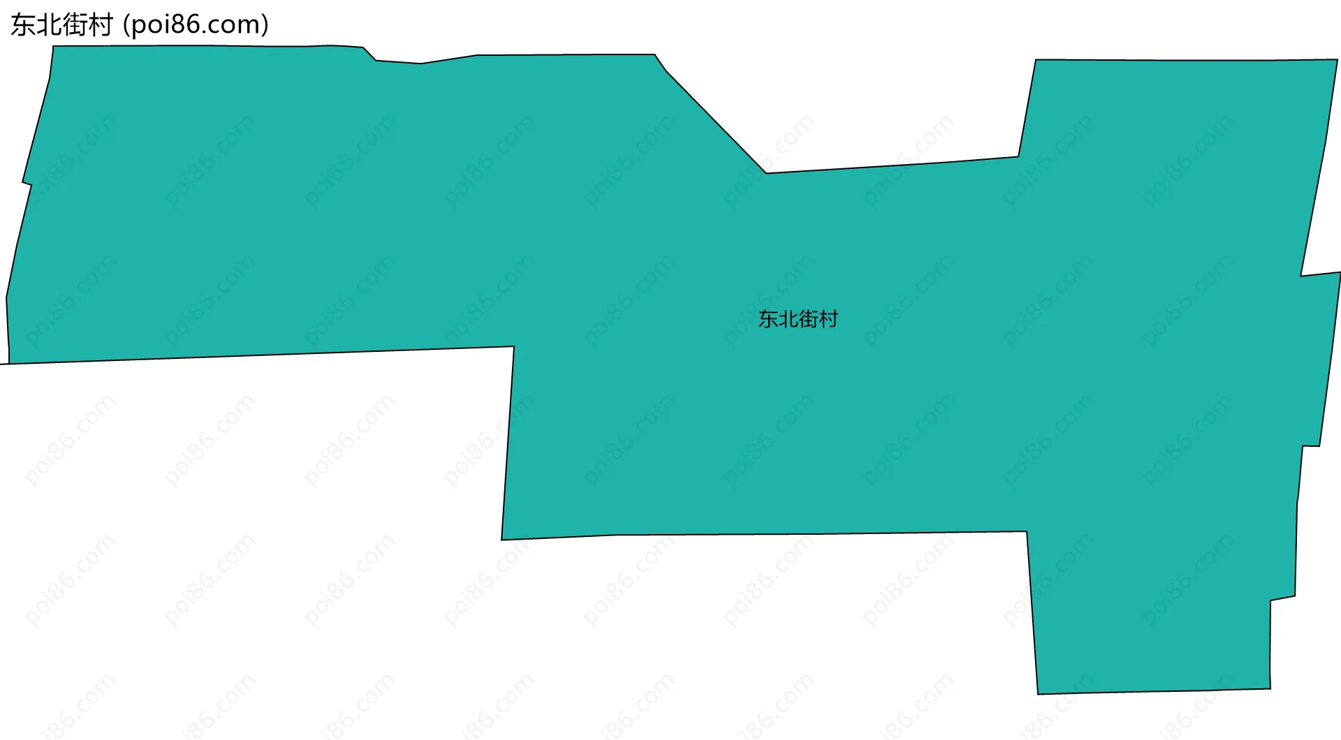 东北街村边界地图