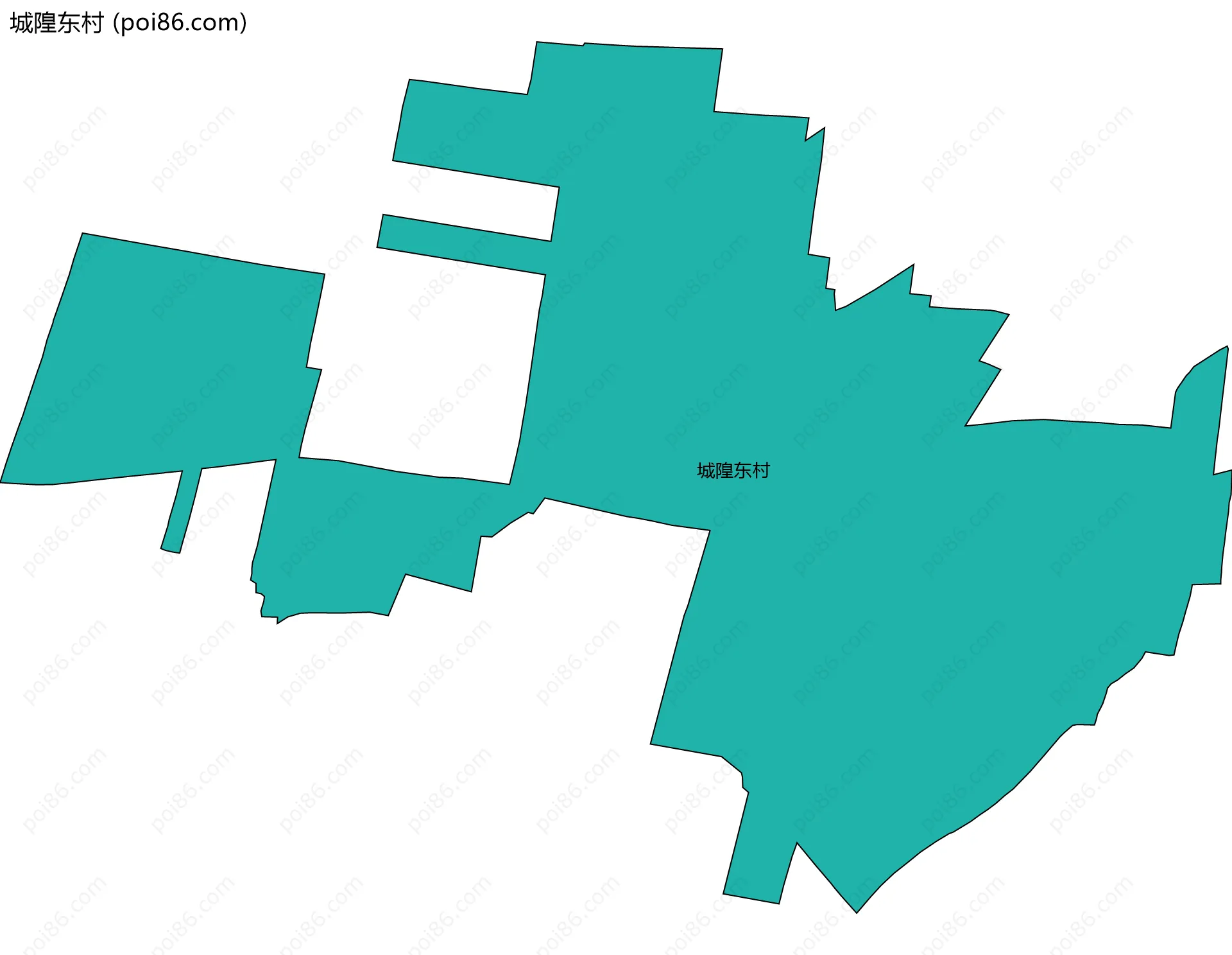 城隍东村边界地图