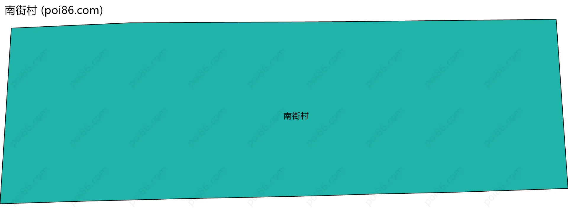 南街村边界地图