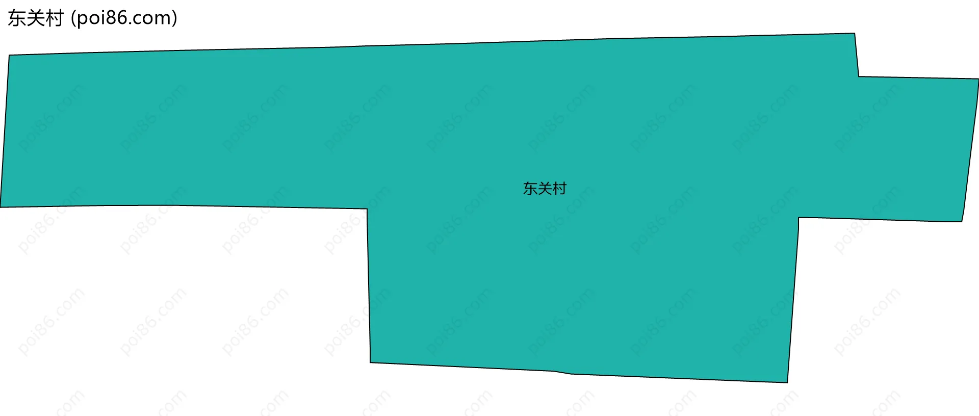 东关村边界地图