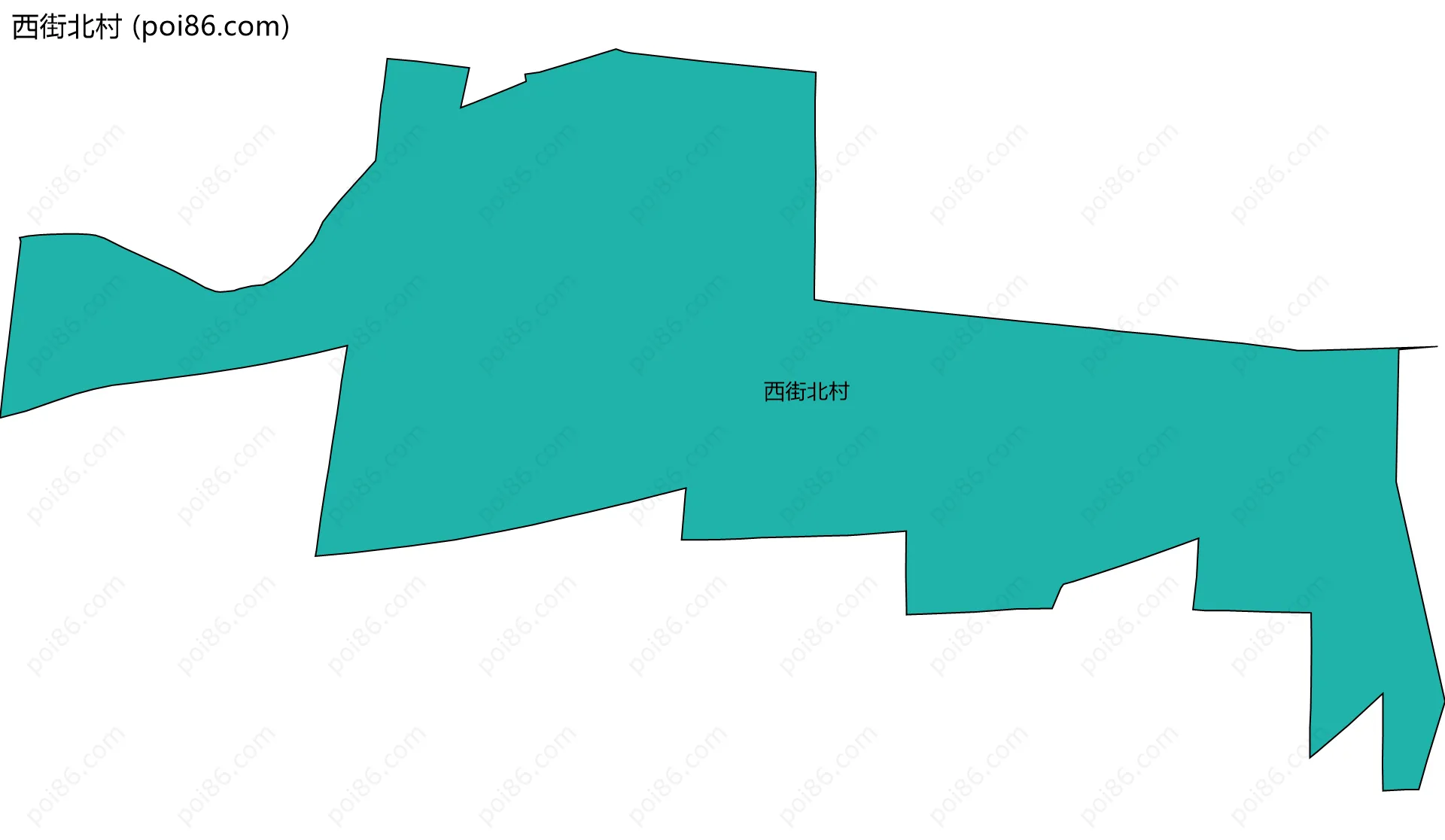 西街北村边界地图