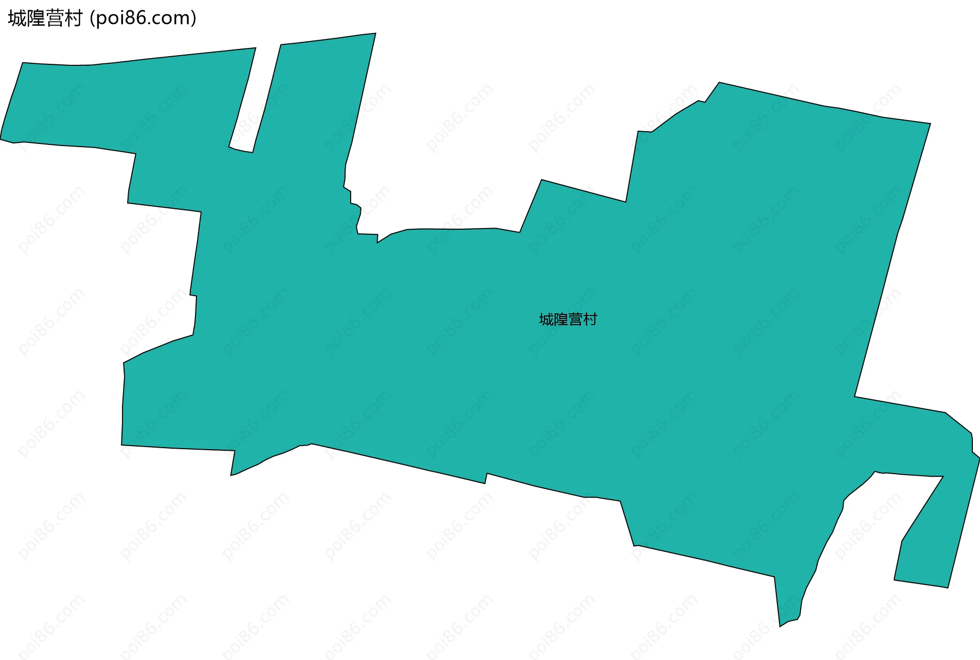 城隍营村边界地图