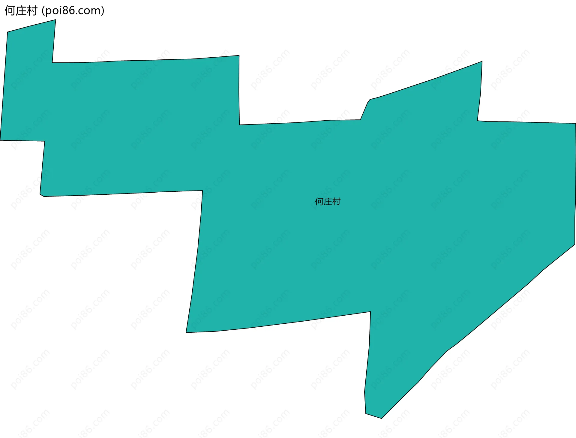 何庄村边界地图