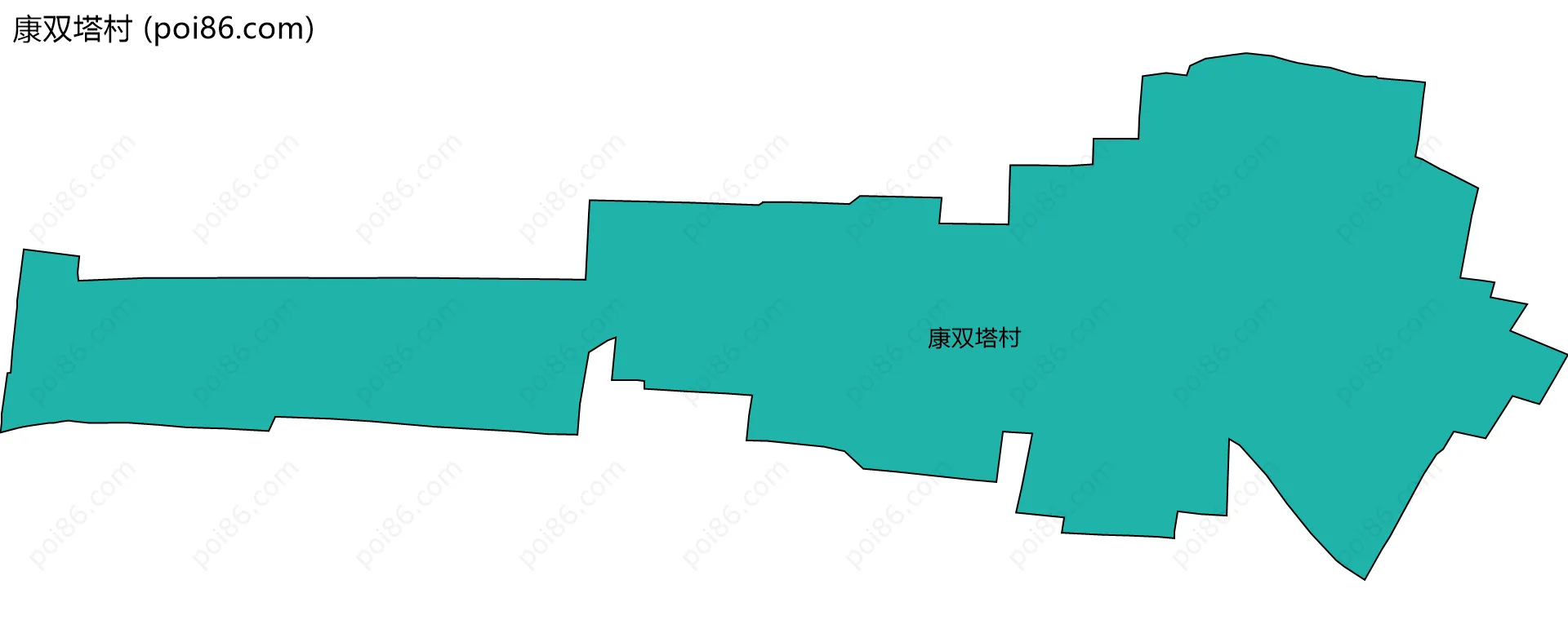 康双塔村边界地图