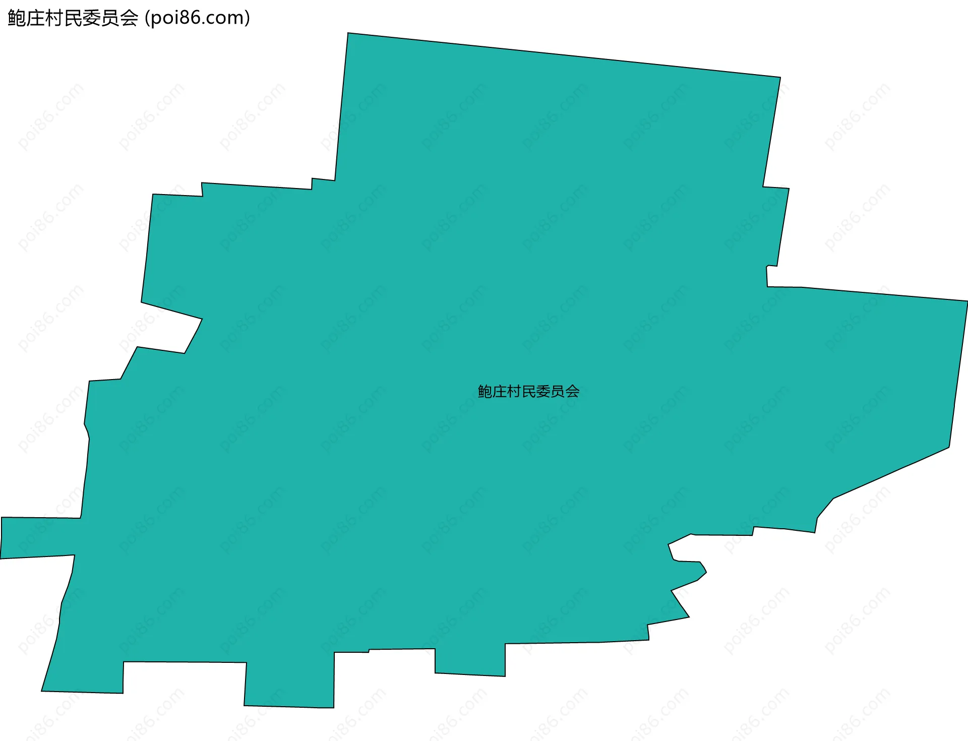 鲍庄村民委员会边界地图