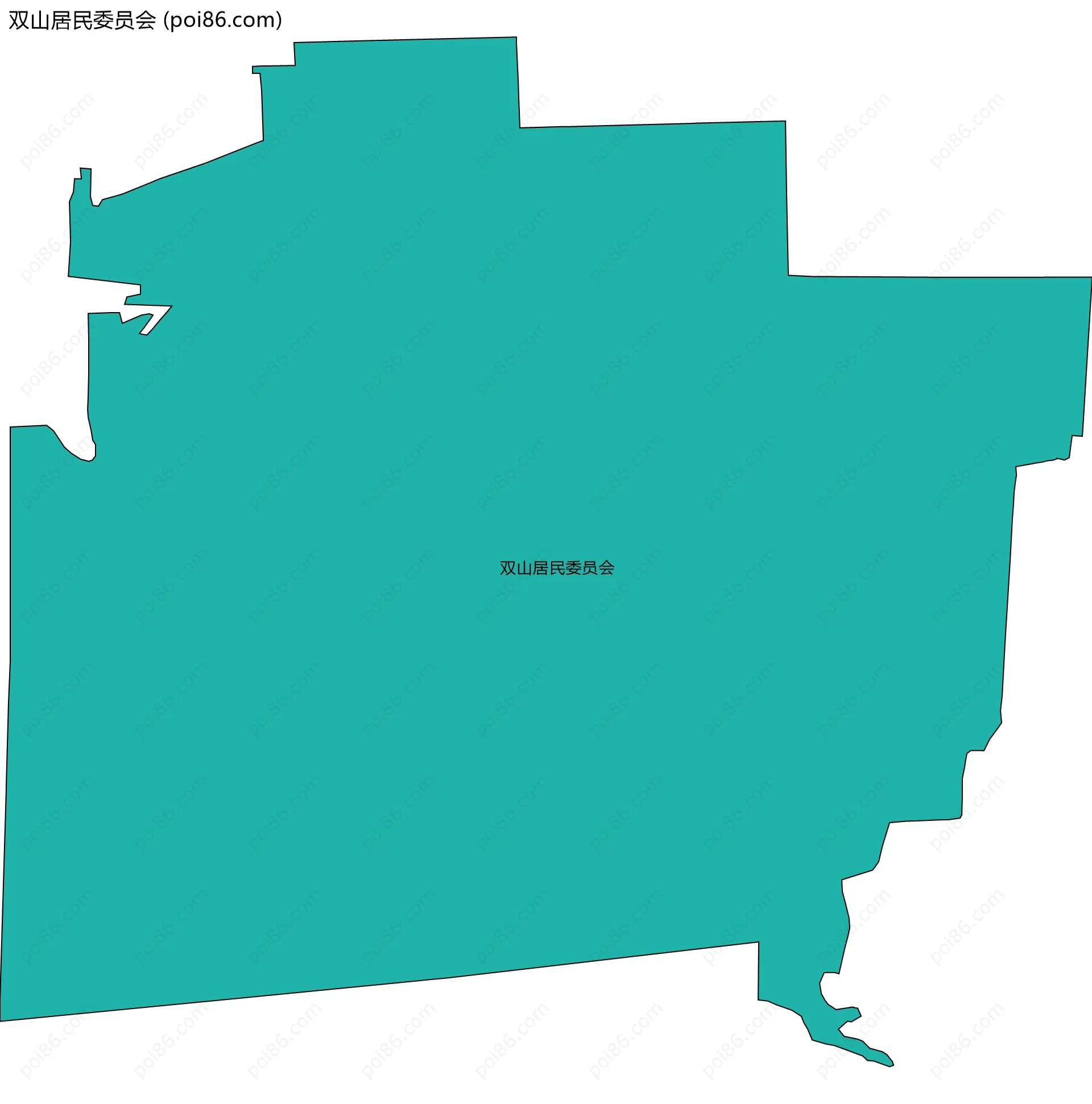 双山居民委员会边界地图