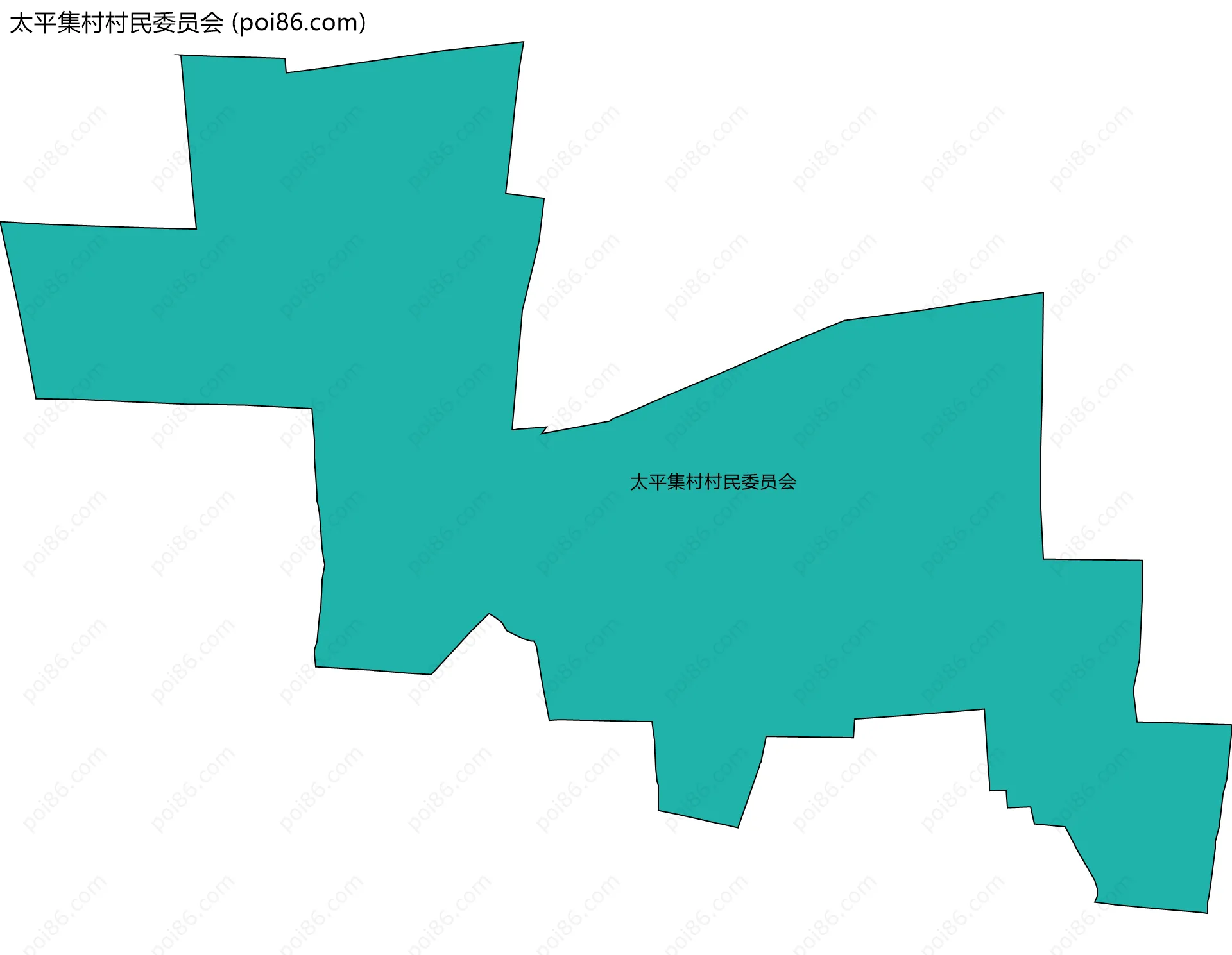 太平集村村民委员会边界地图