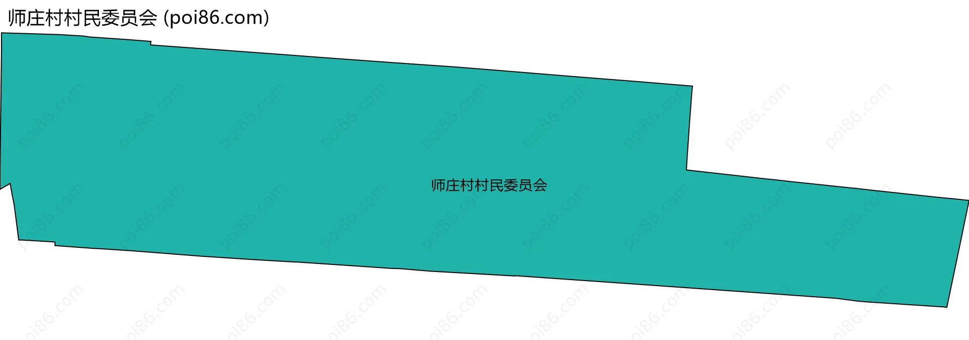 师庄村村民委员会边界地图