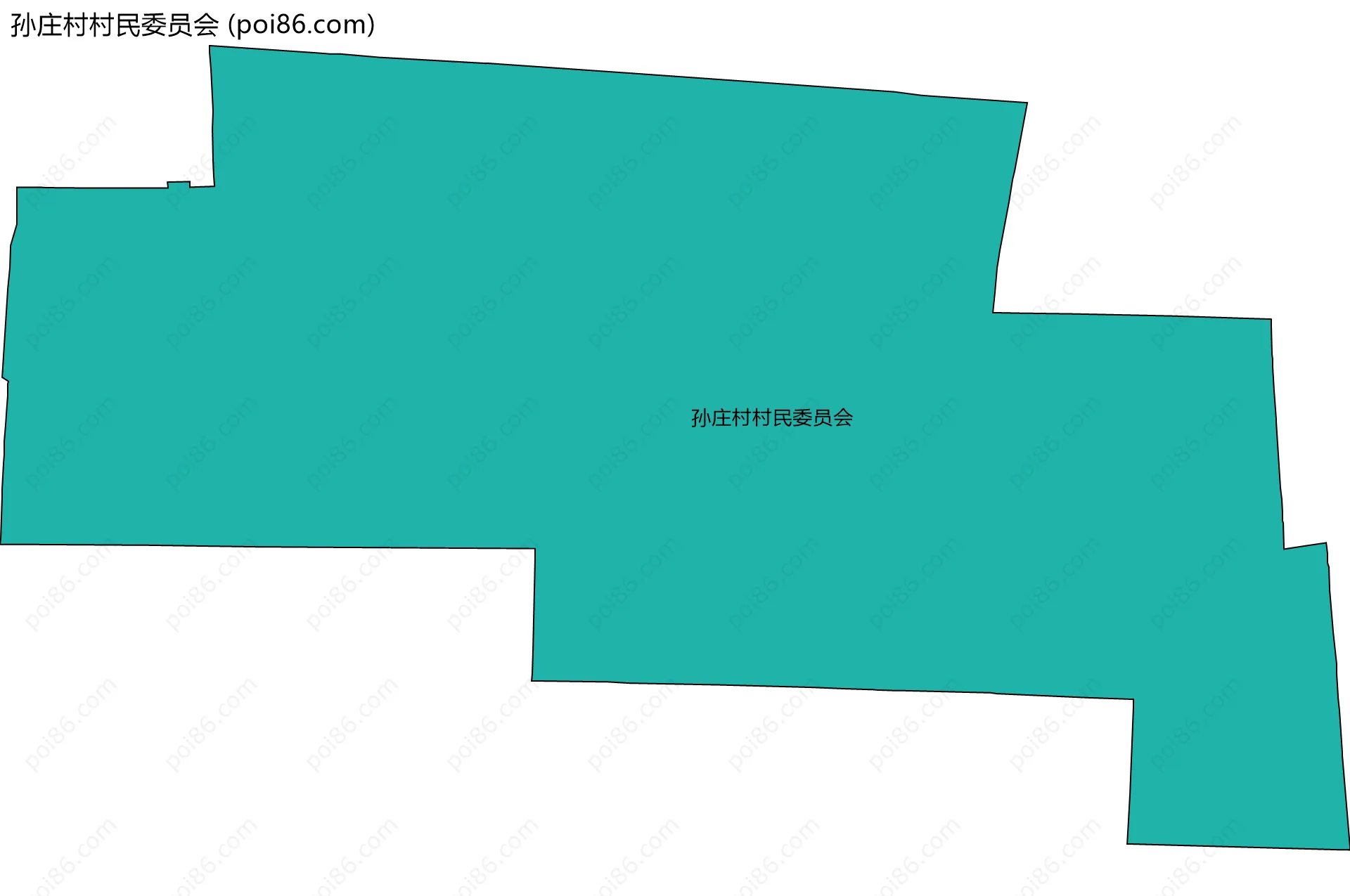 孙庄村村民委员会边界地图