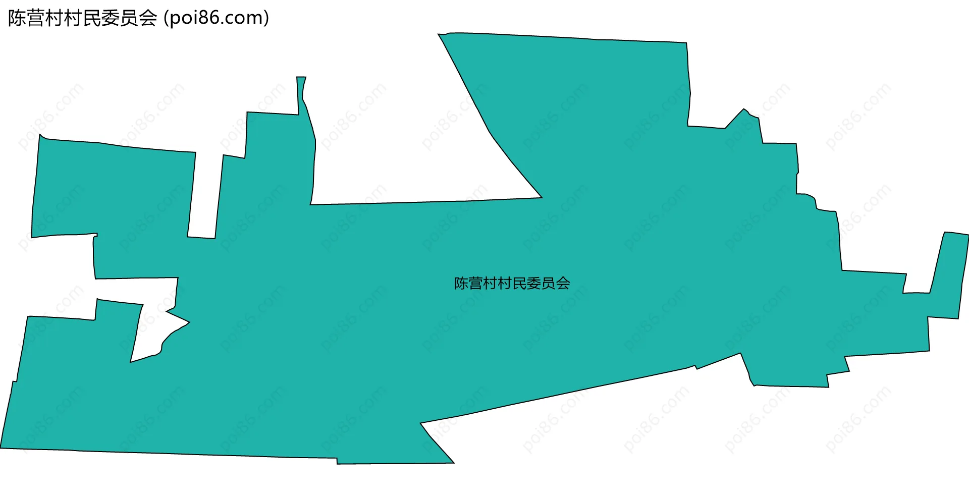 陈营村村民委员会边界地图