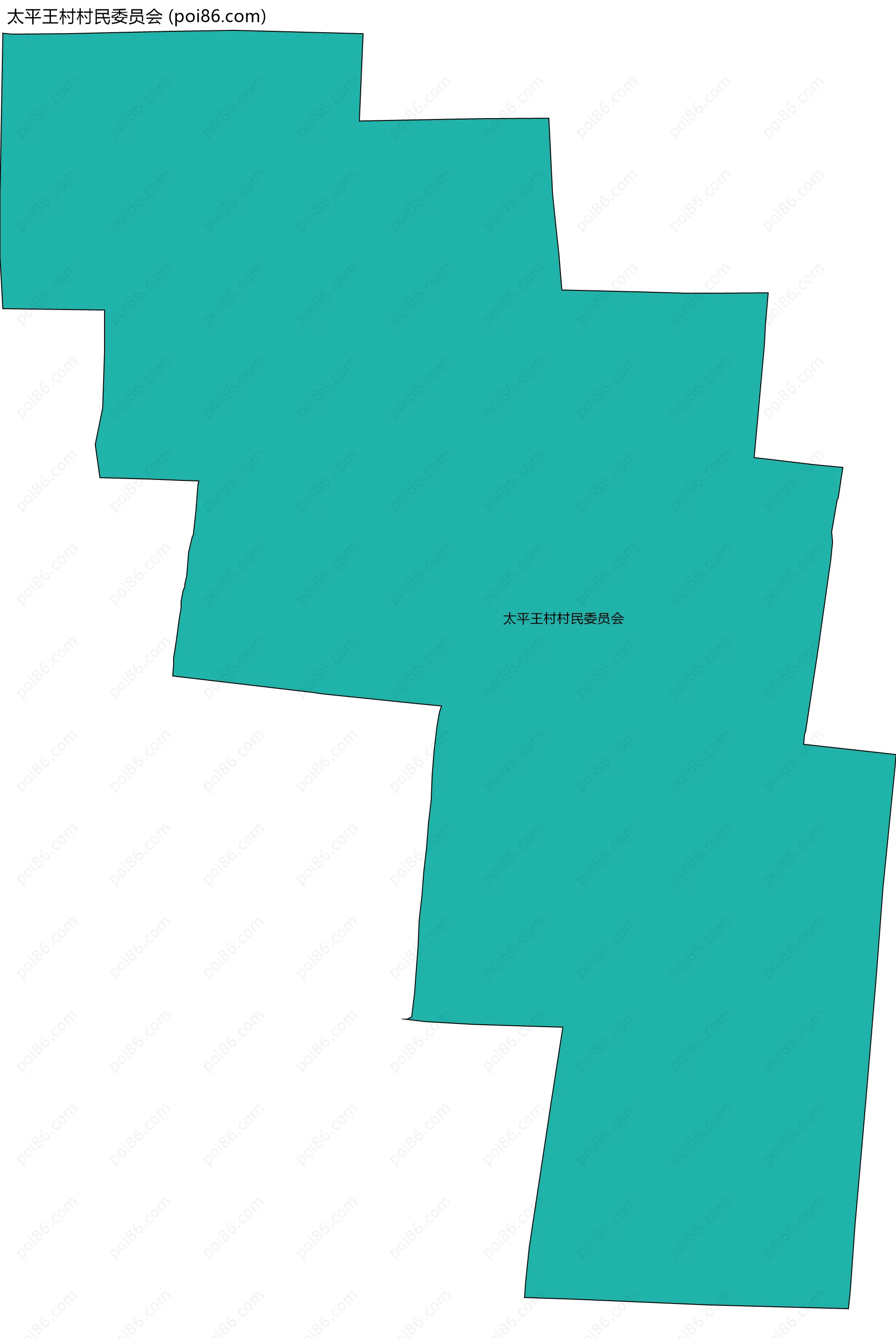 太平王村村民委员会边界地图