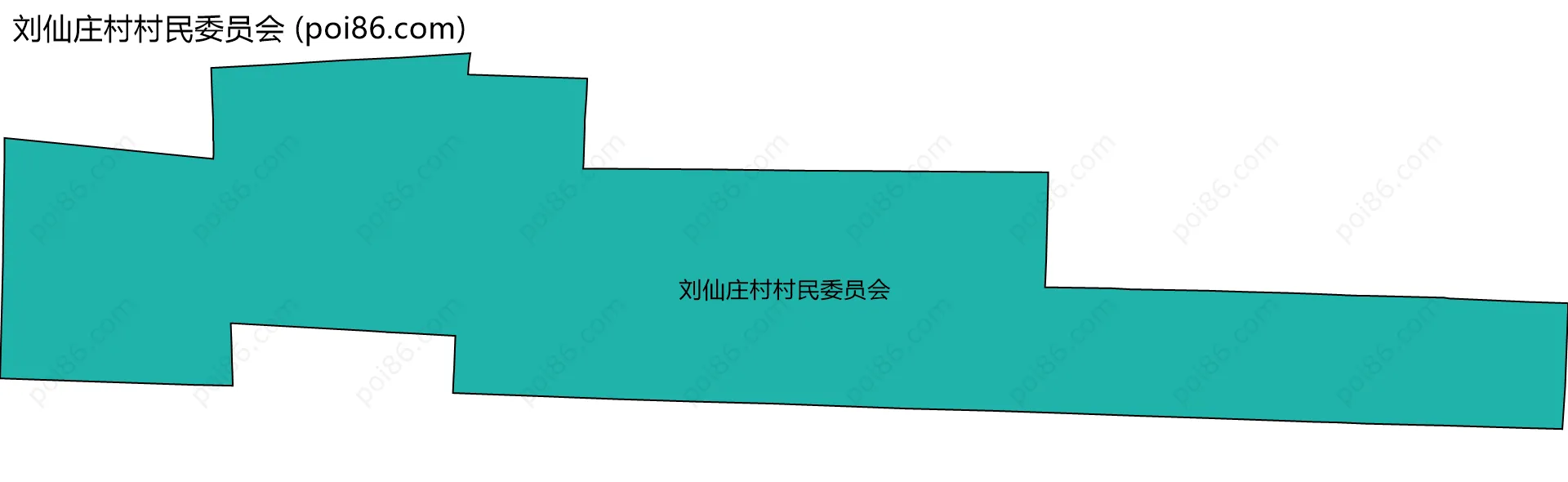刘仙庄村村民委员会边界地图