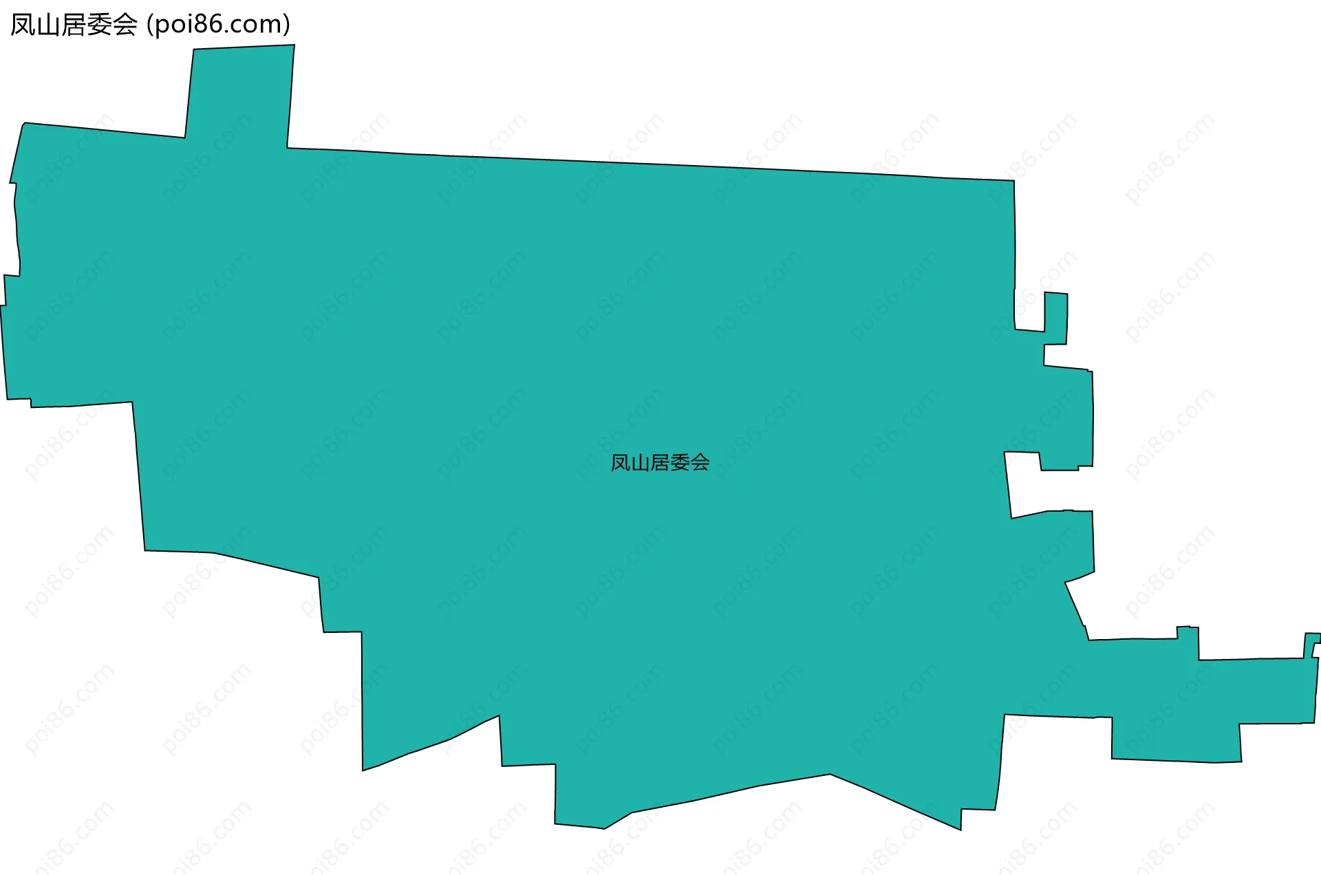 凤山居委会边界地图