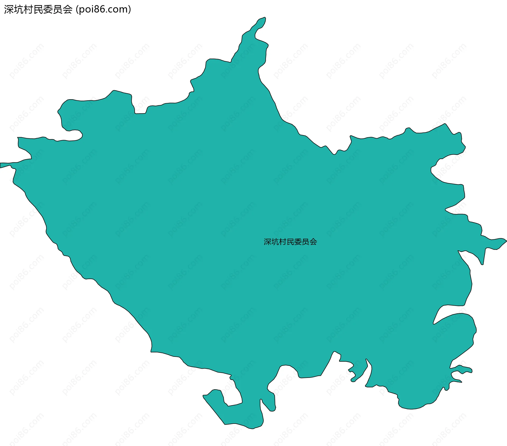 深坑村民委员会边界地图
