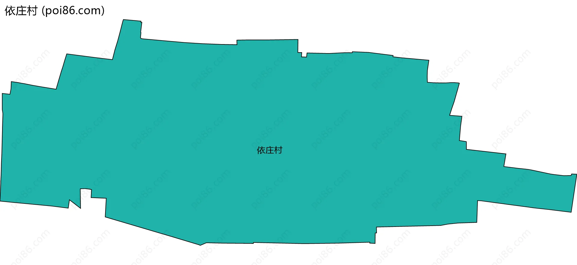 依庄村边界地图