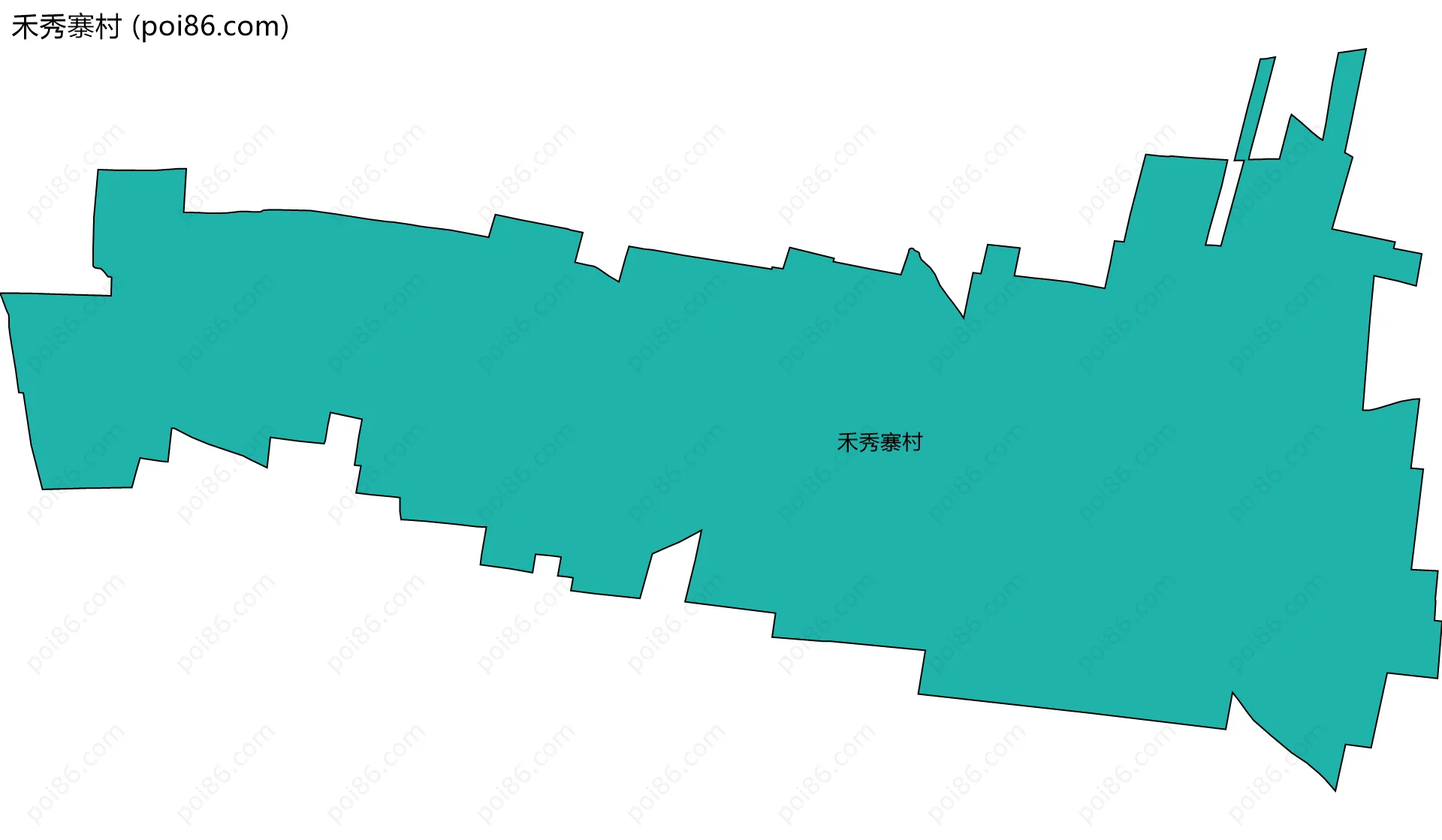 禾秀寨村边界地图
