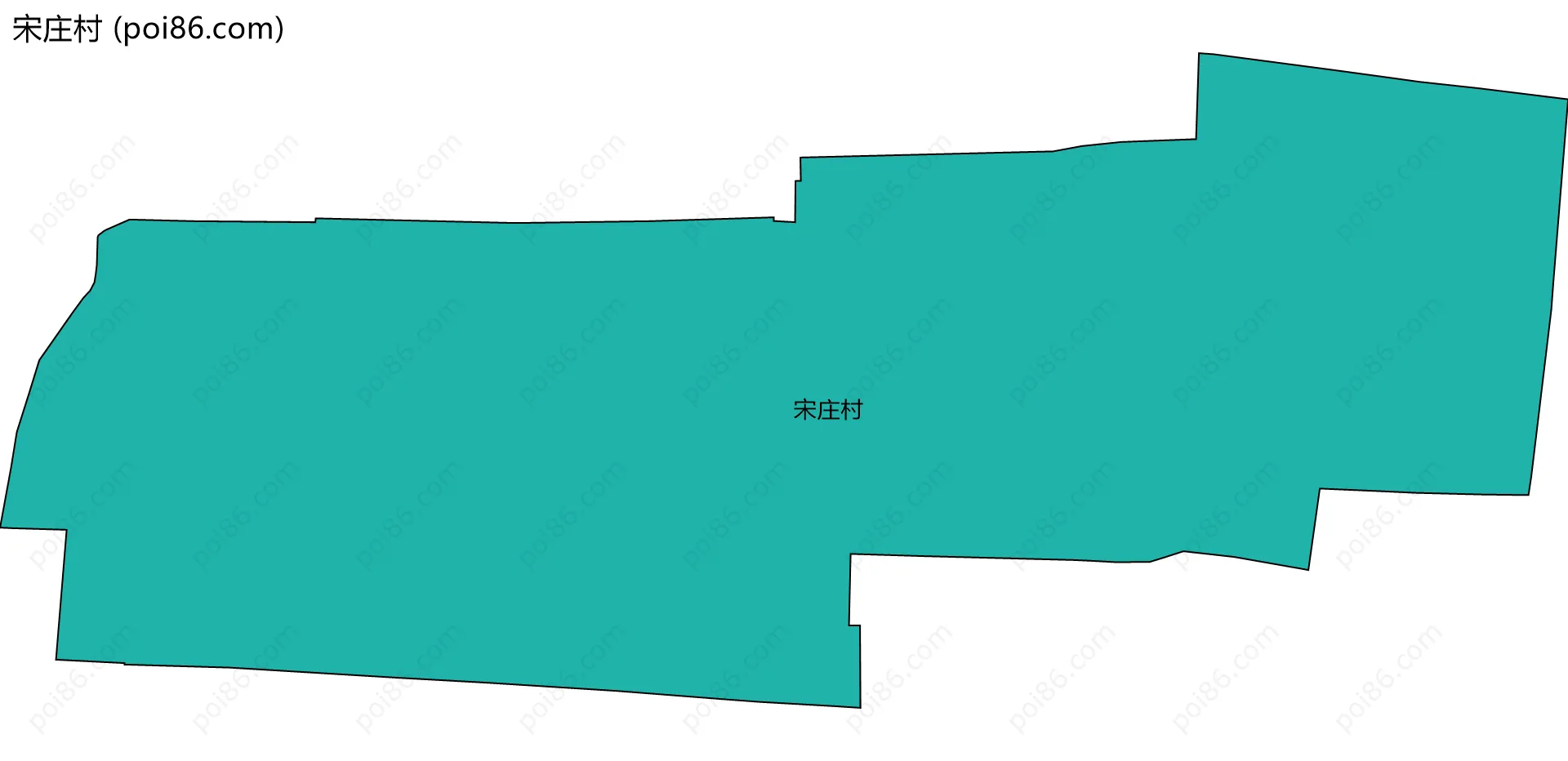 宋庄村边界地图