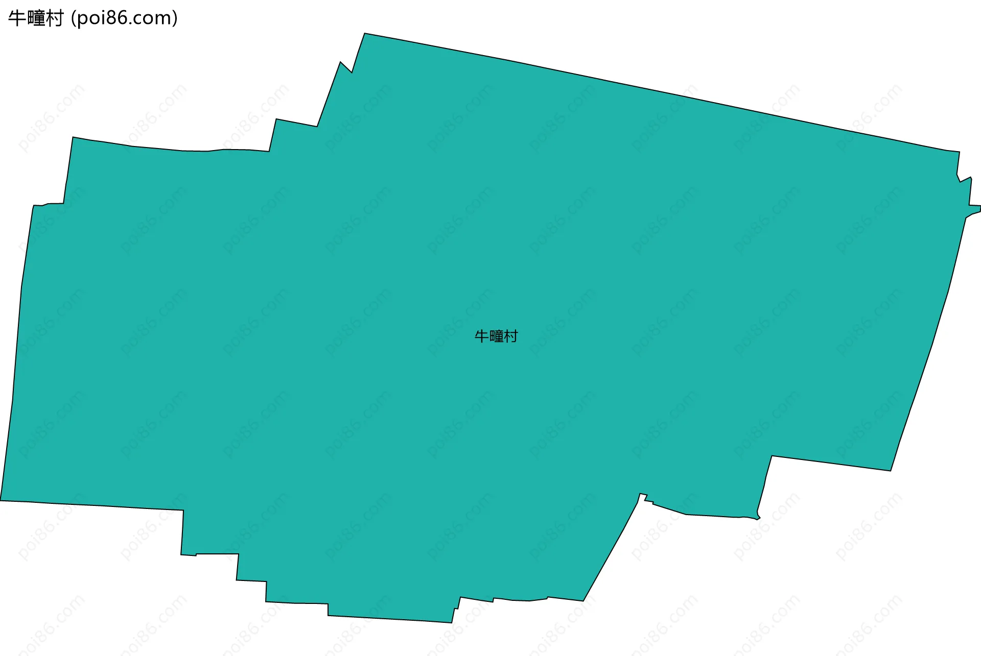 牛疃村边界地图