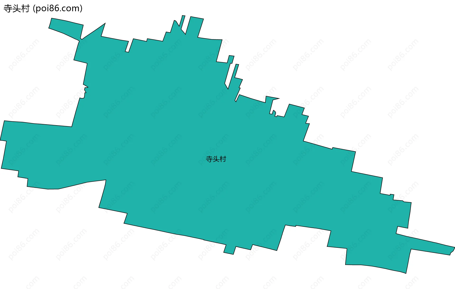 寺头村边界地图