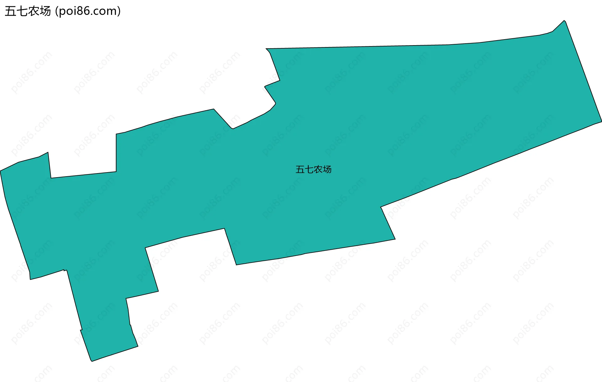 五七农场边界地图