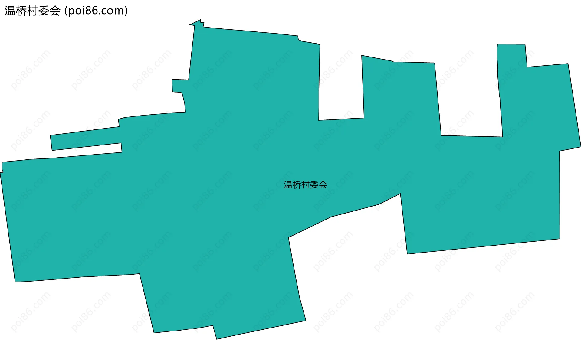 温桥村委会边界地图