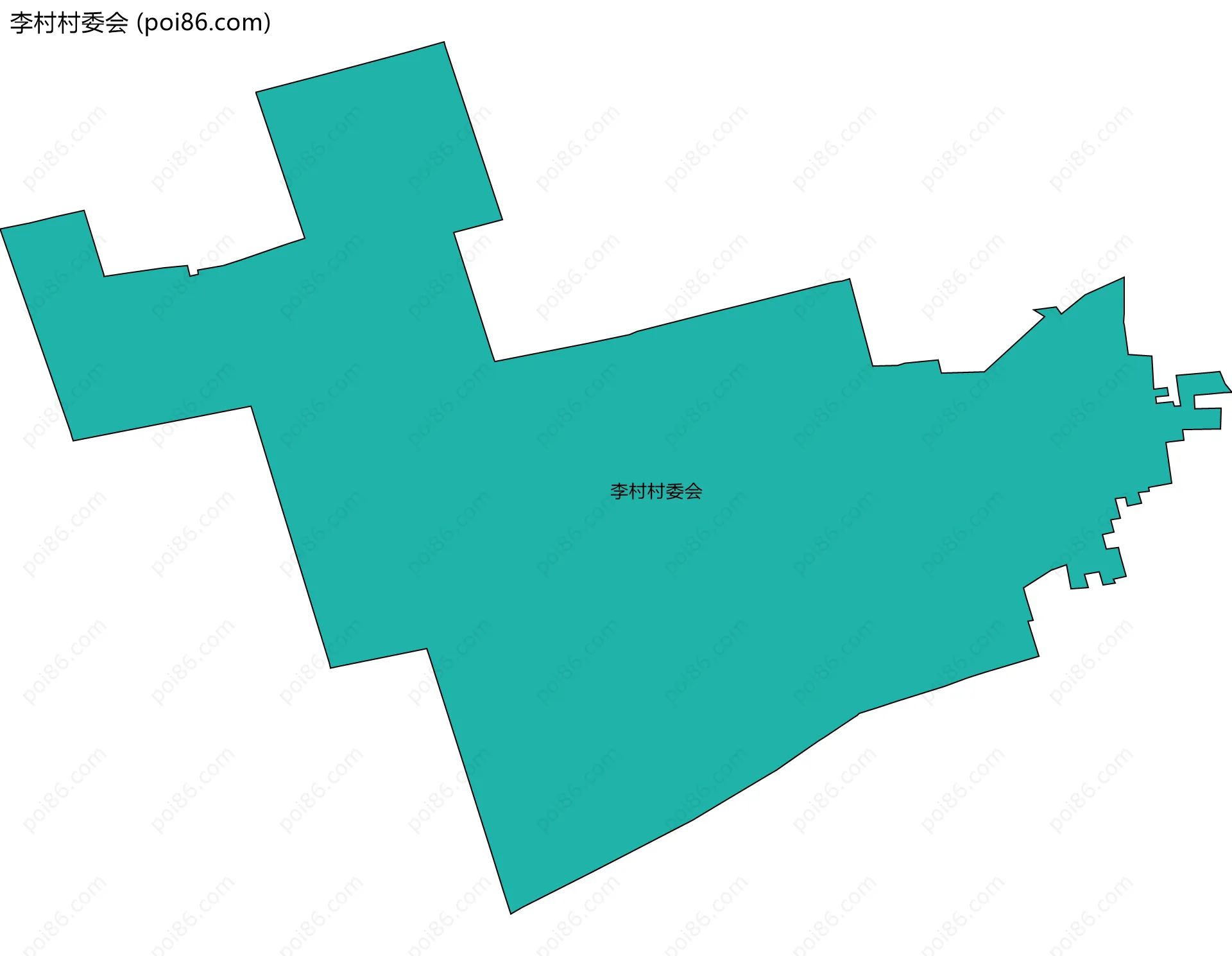 李村村委会边界地图