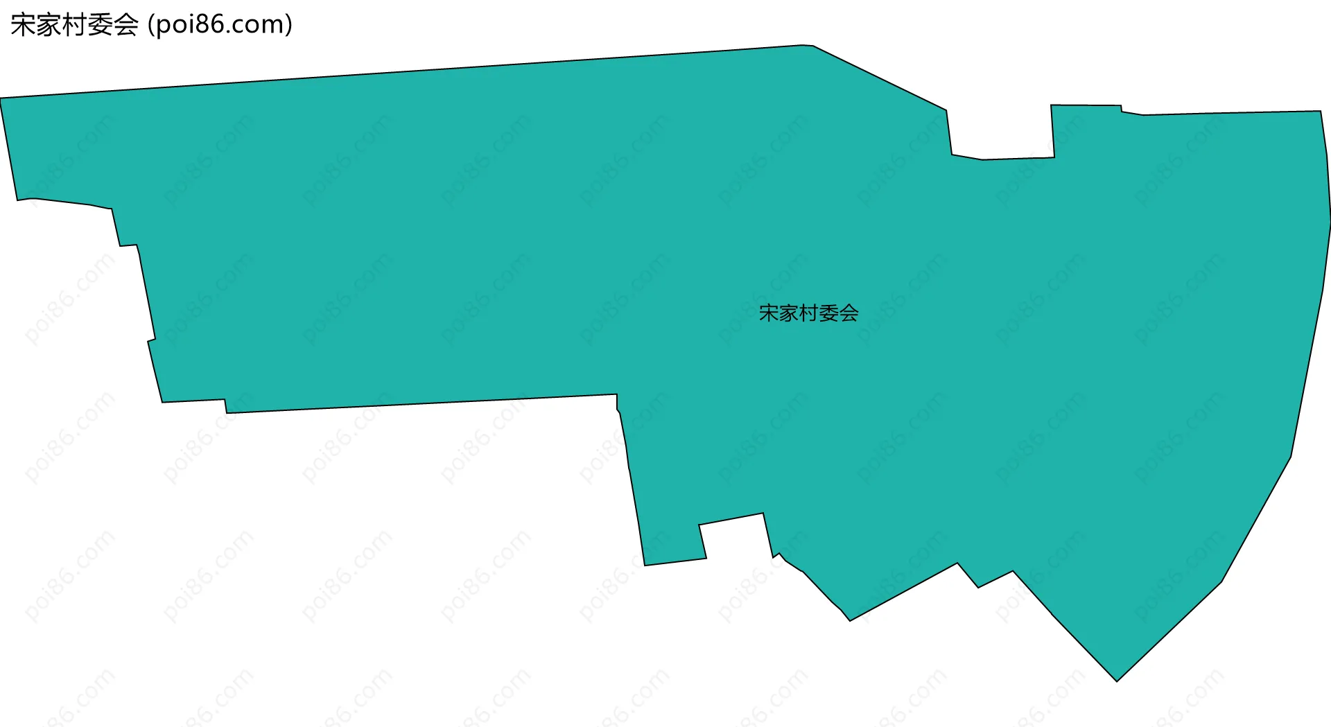 宋家村委会边界地图