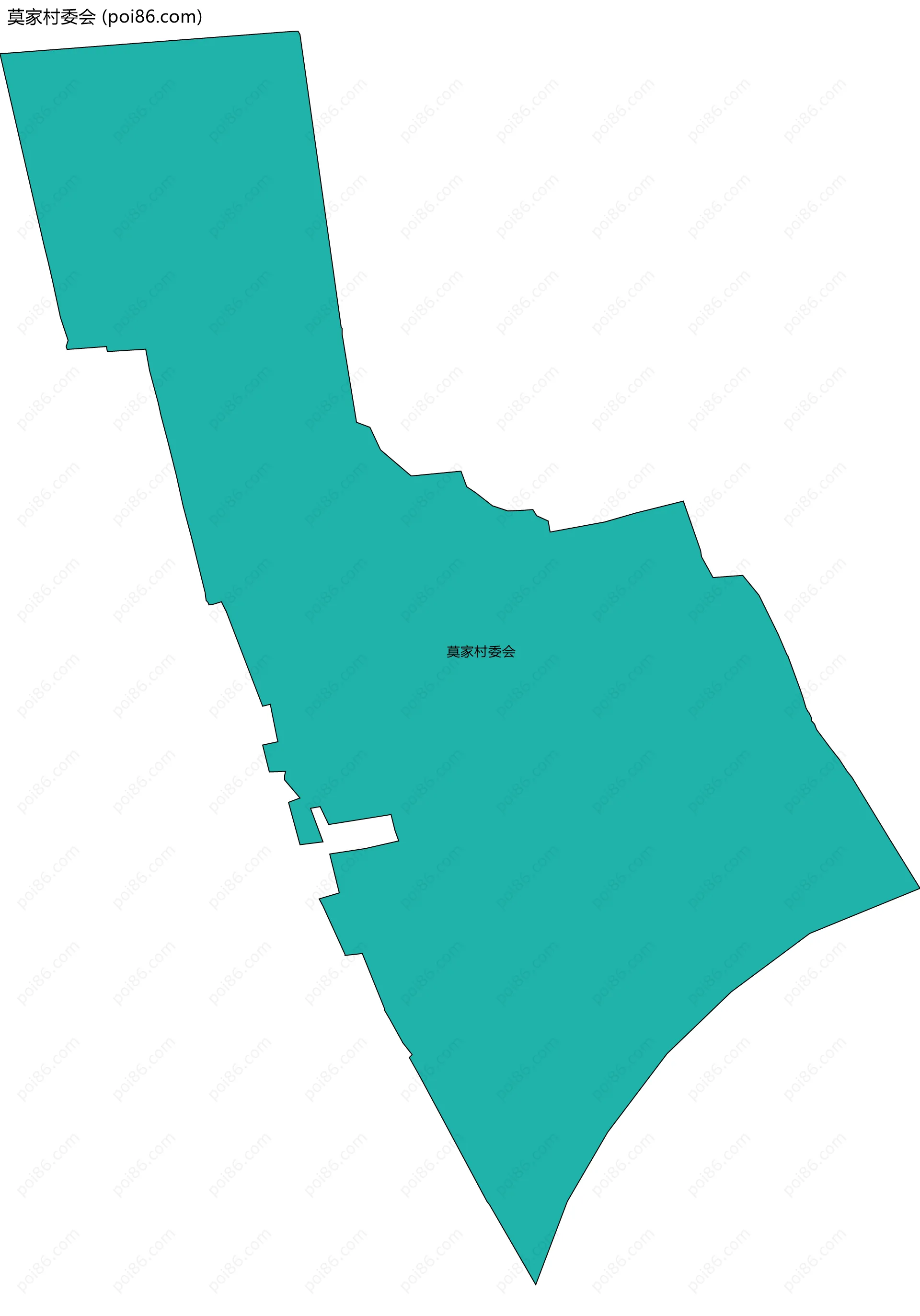 莫家村委会边界地图