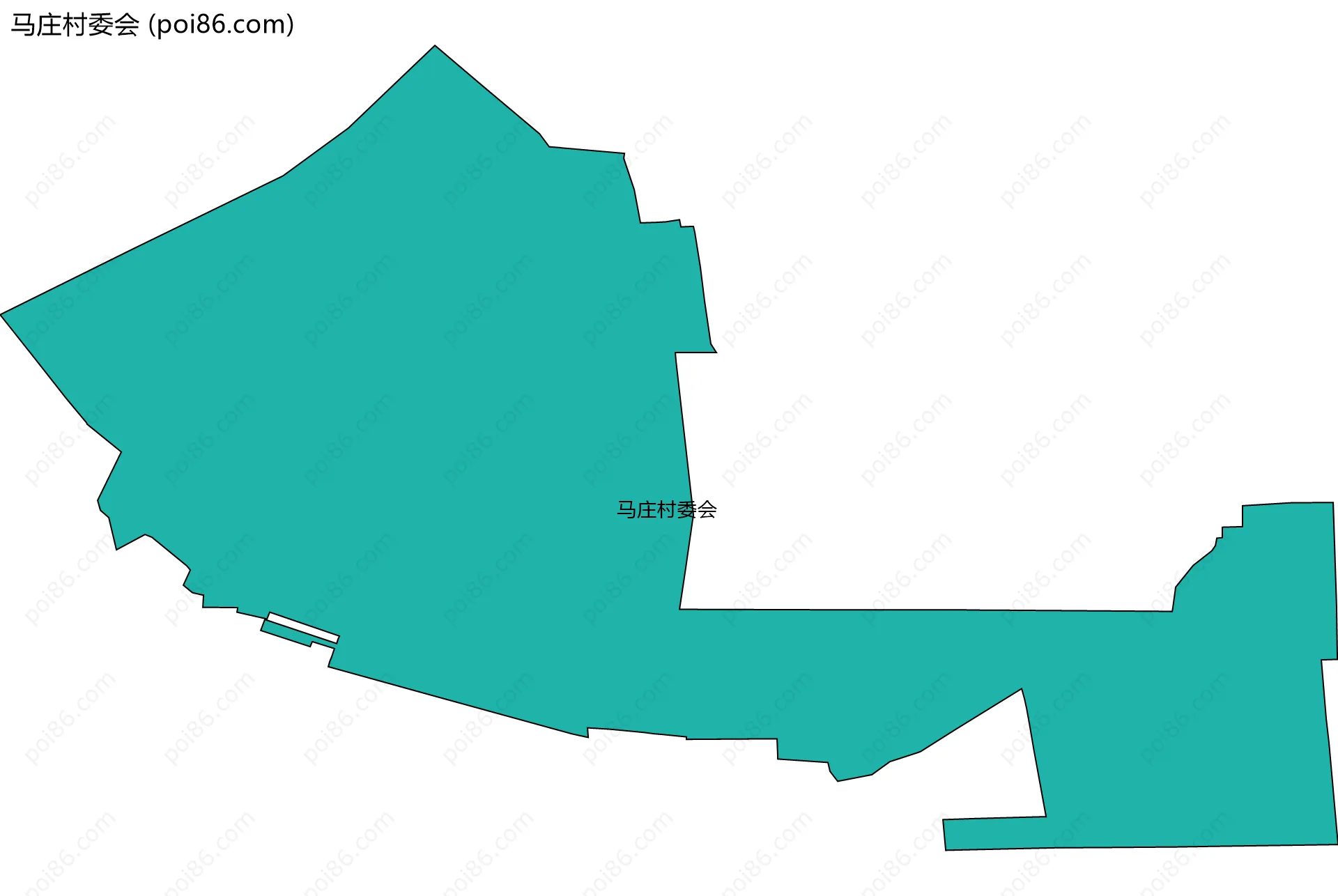 马庄村委会边界地图
