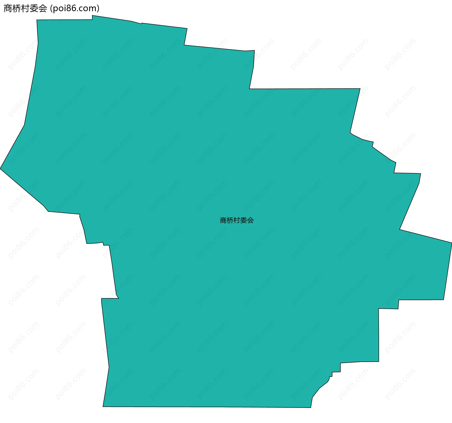 商桥村委会边界地图