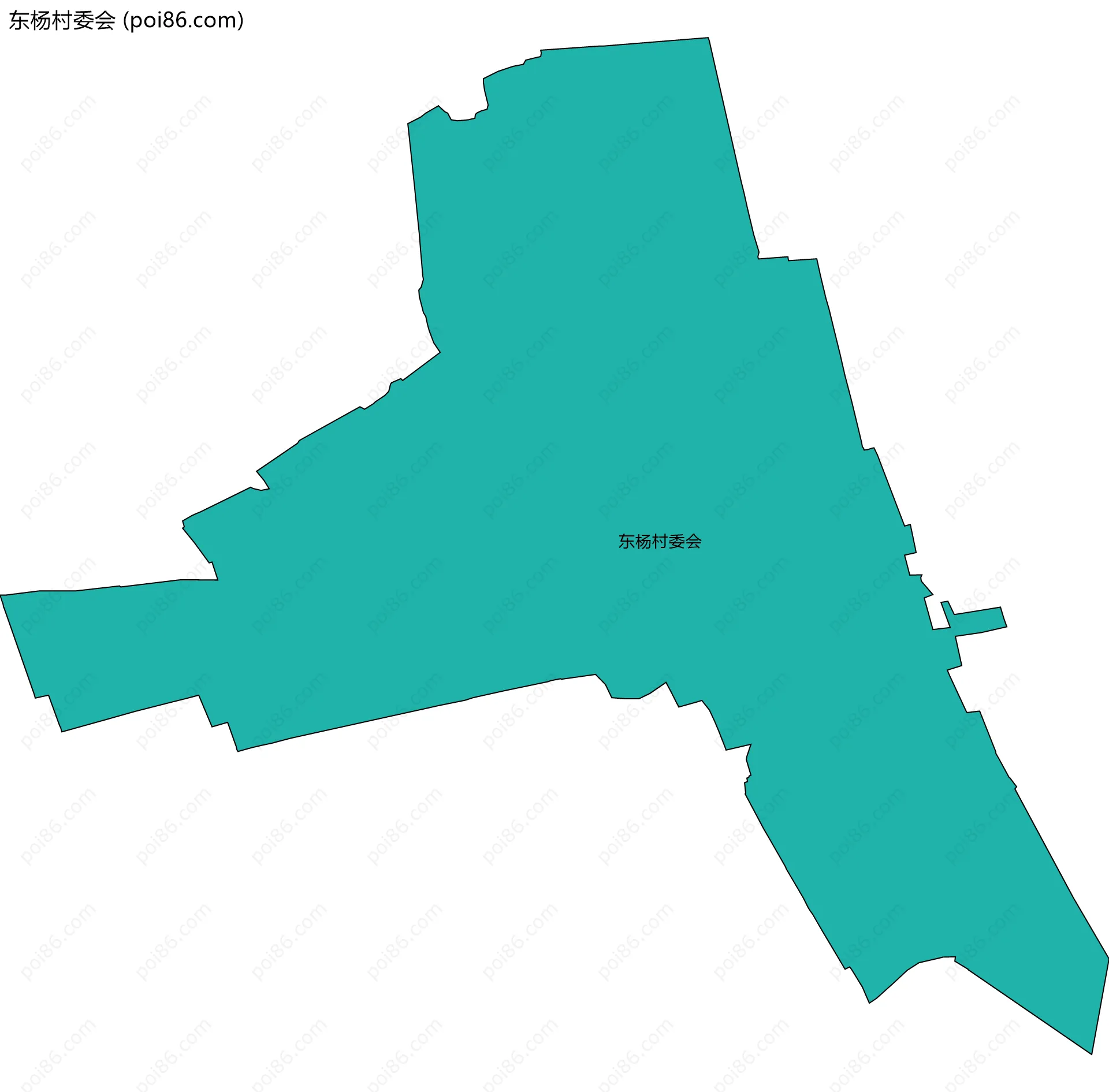 东杨村委会边界地图