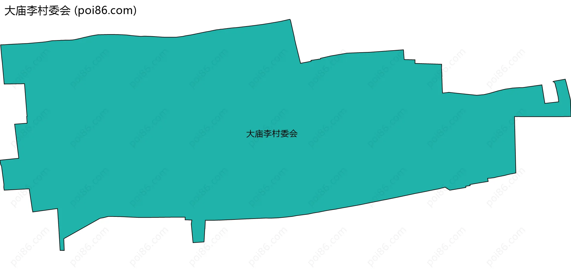 大庙李村委会边界地图