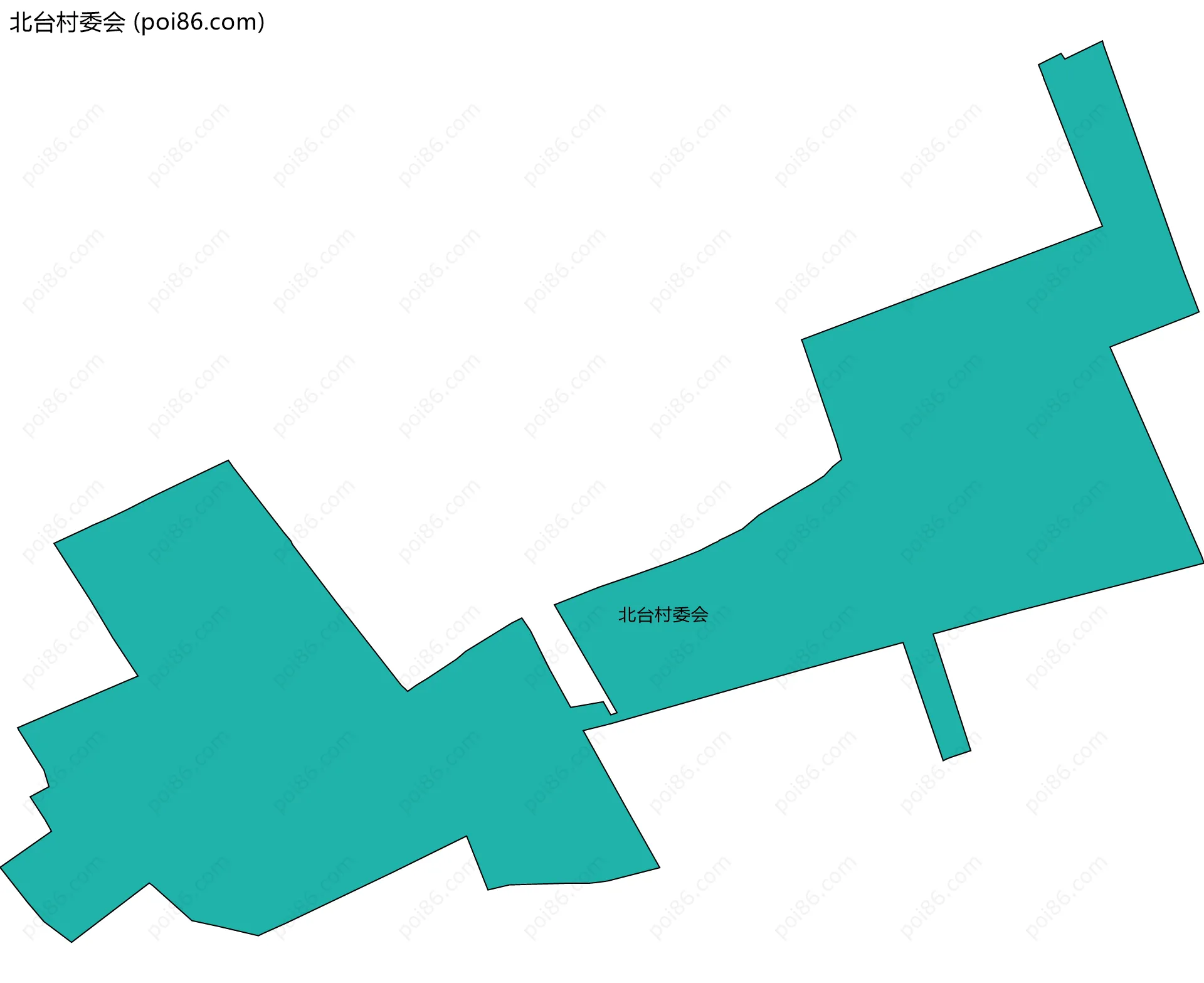 北台村委会边界地图