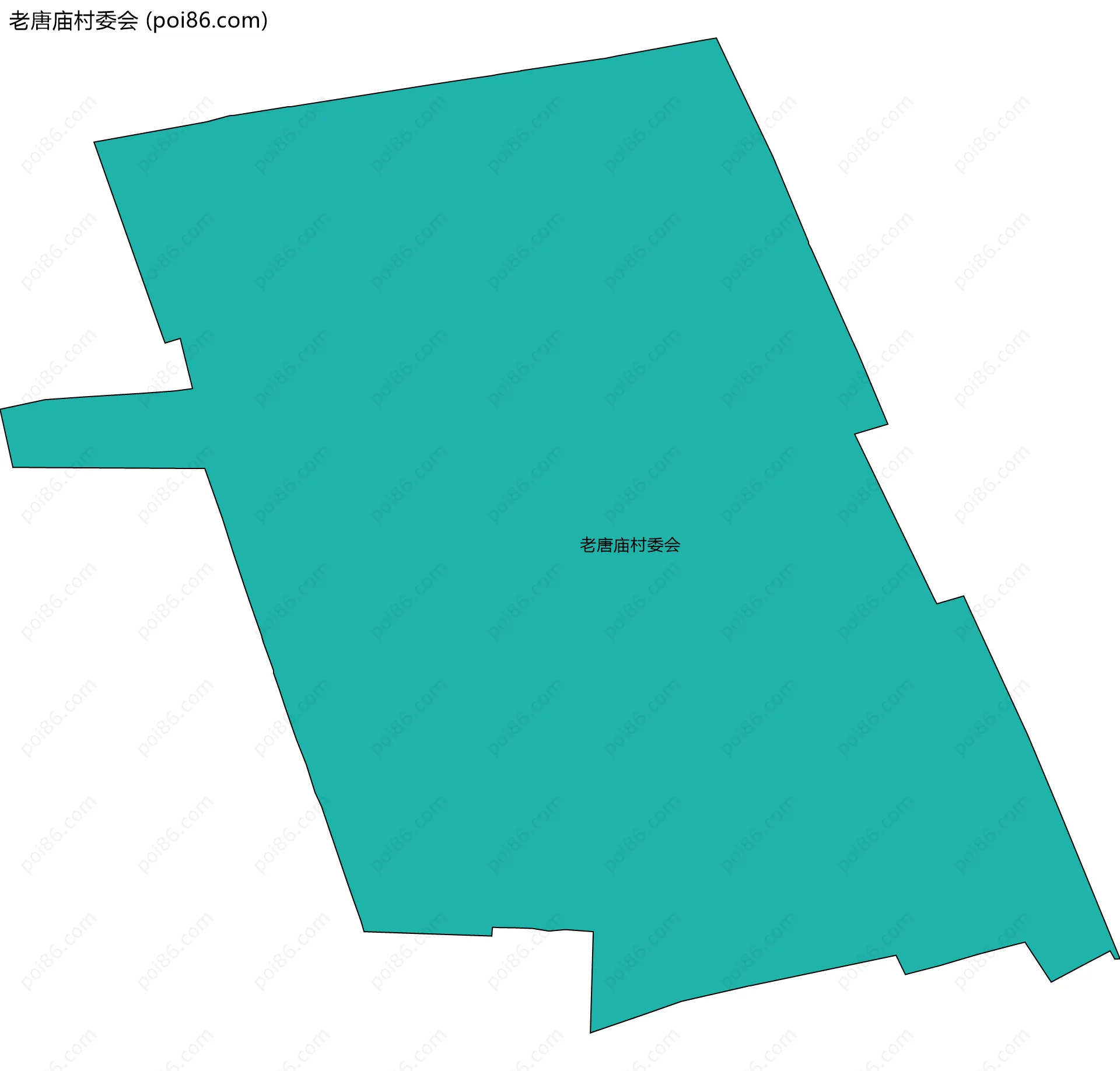 老唐庙村委会边界地图