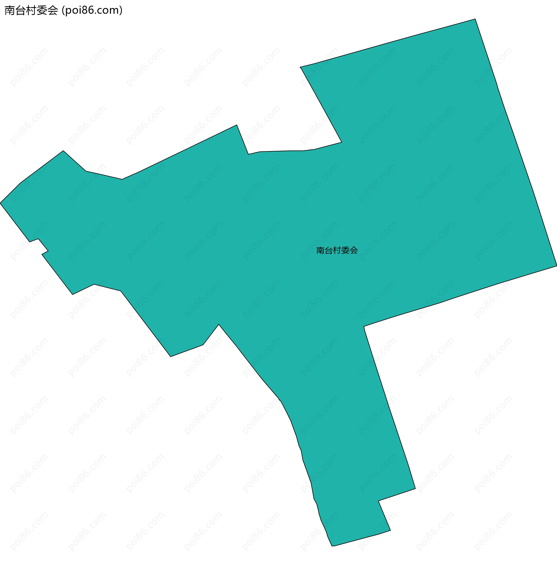 南台村委会边界地图