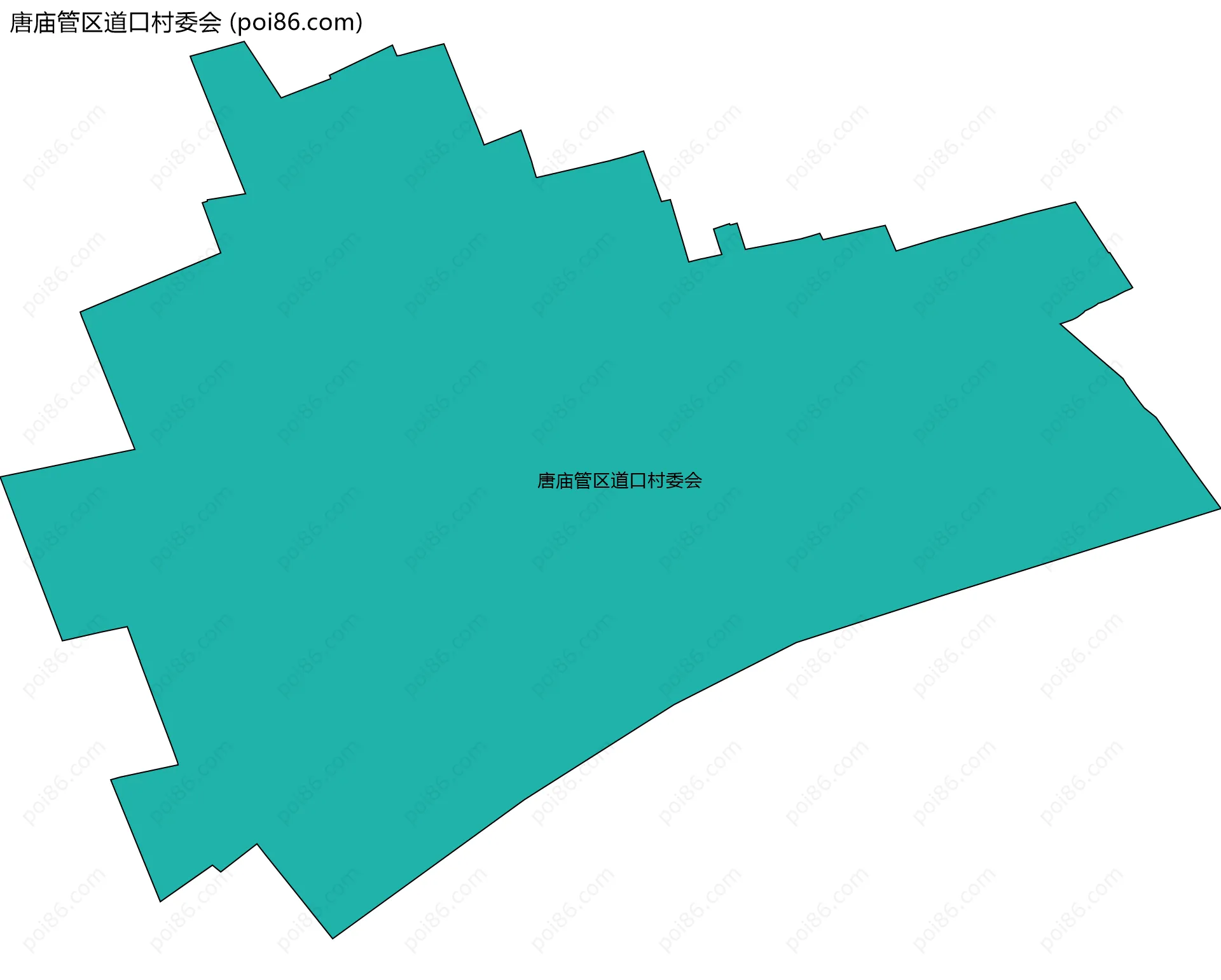 唐庙管区道口村委会边界地图