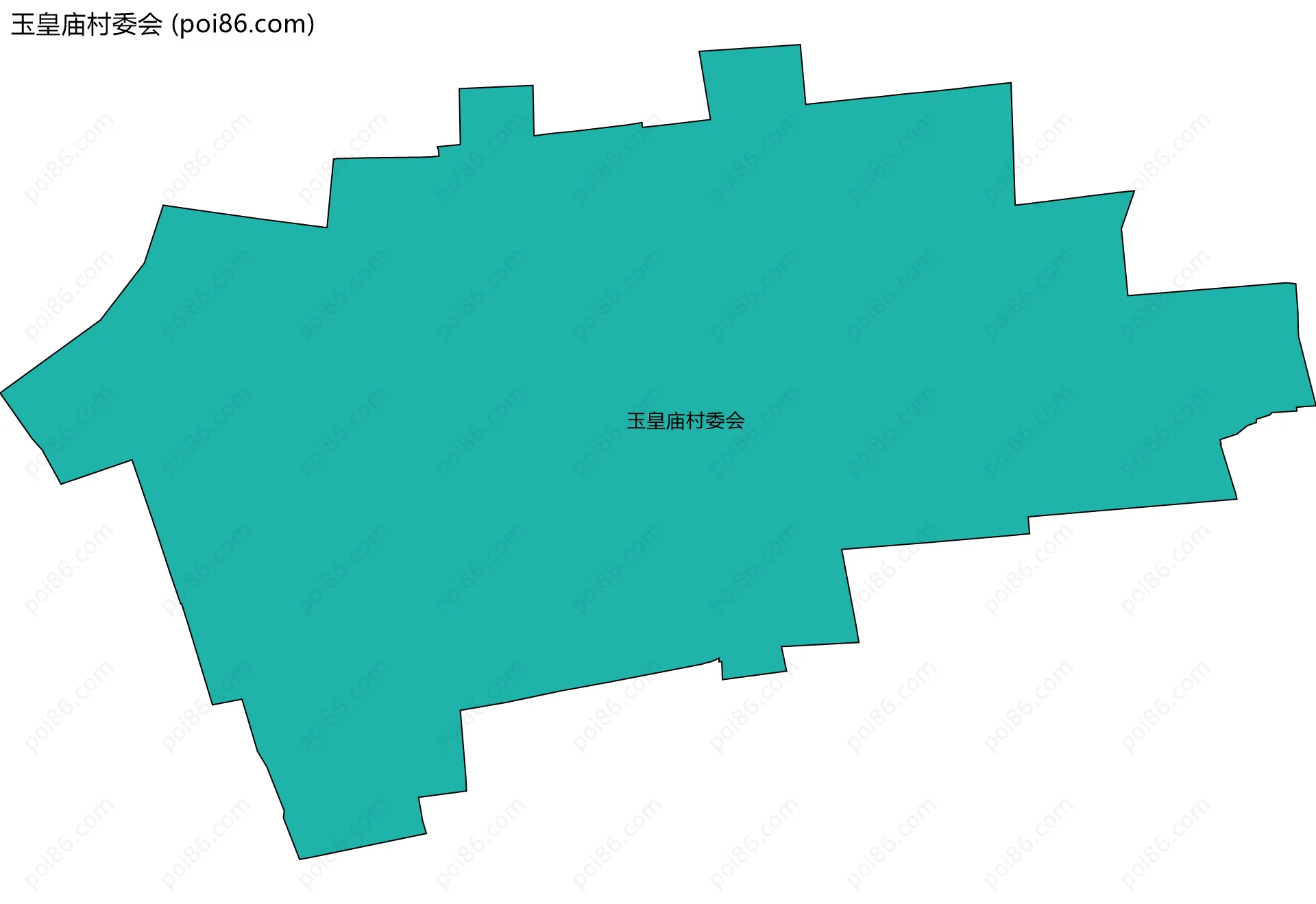 玉皇庙村委会边界地图