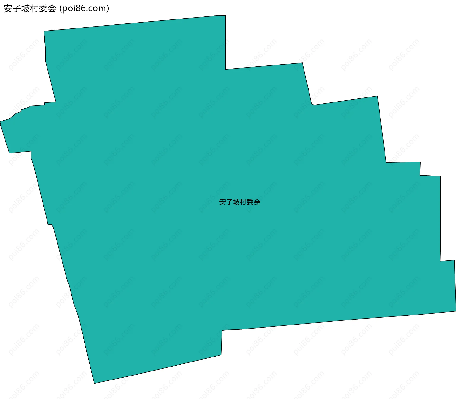 安子坡村委会边界地图