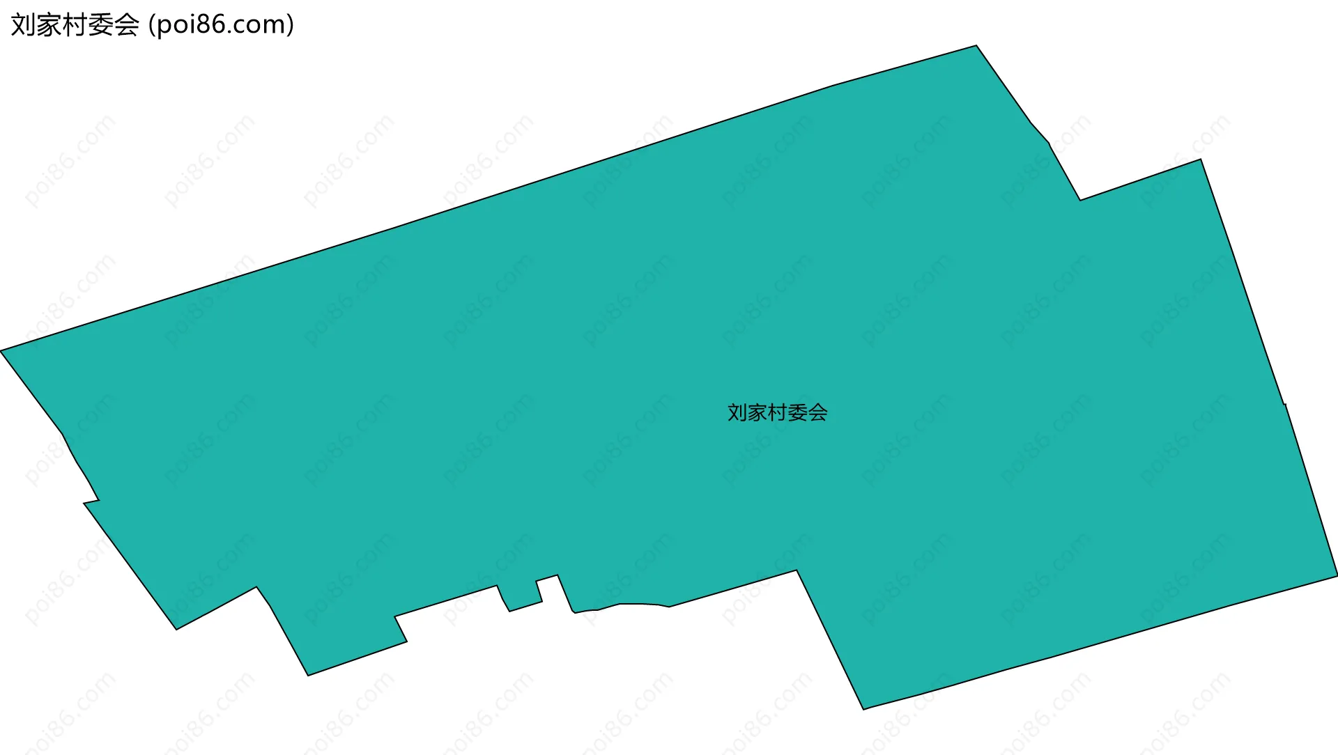 刘家村委会边界地图