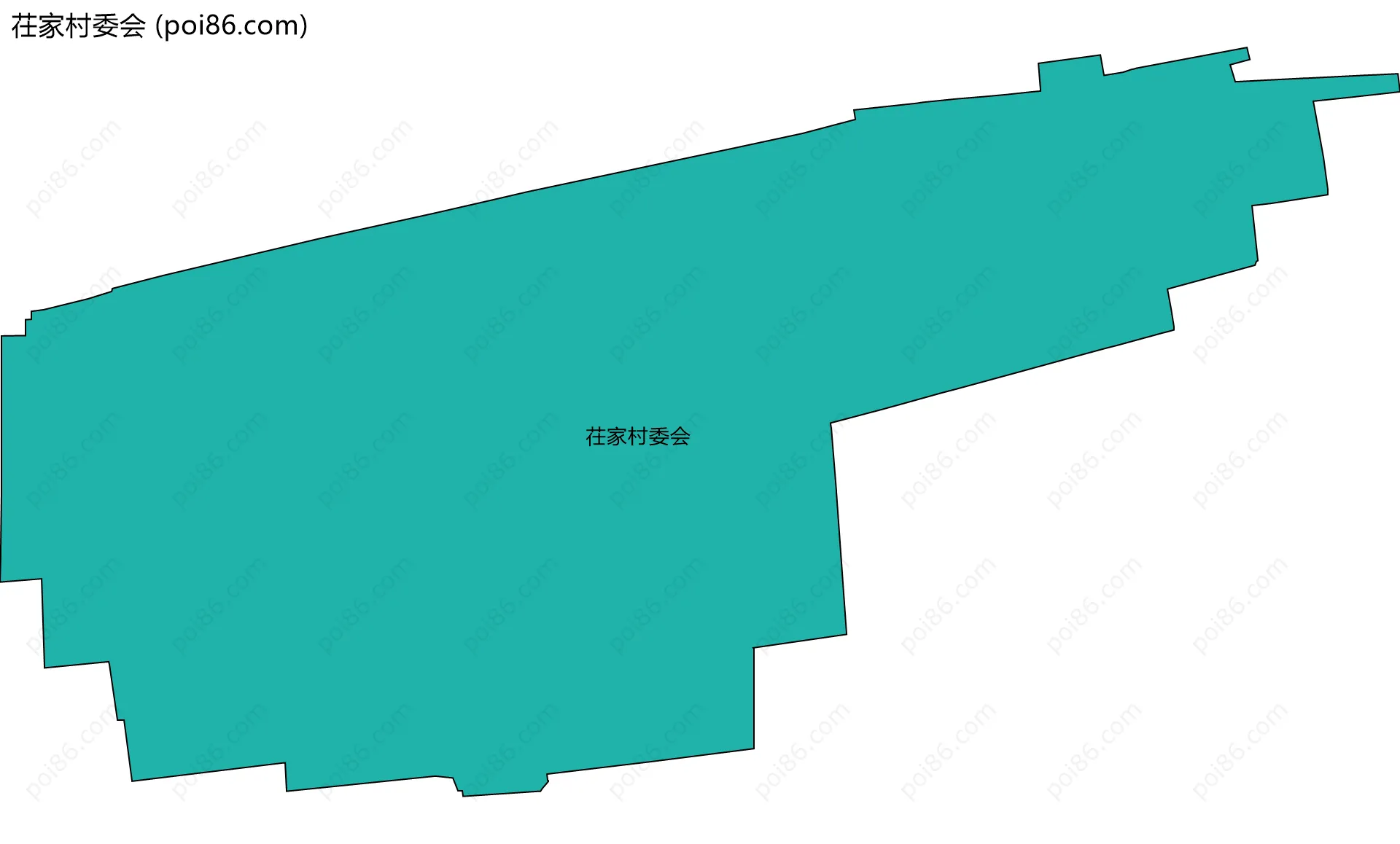 茌家村委会边界地图