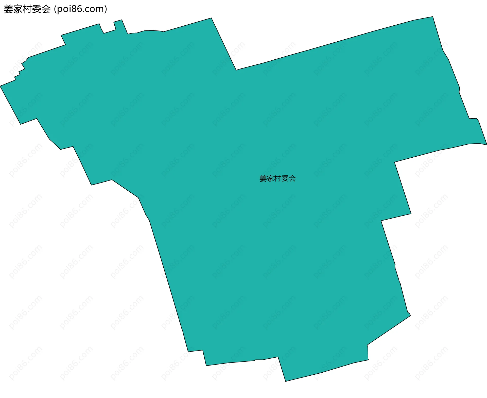 姜家村委会边界地图