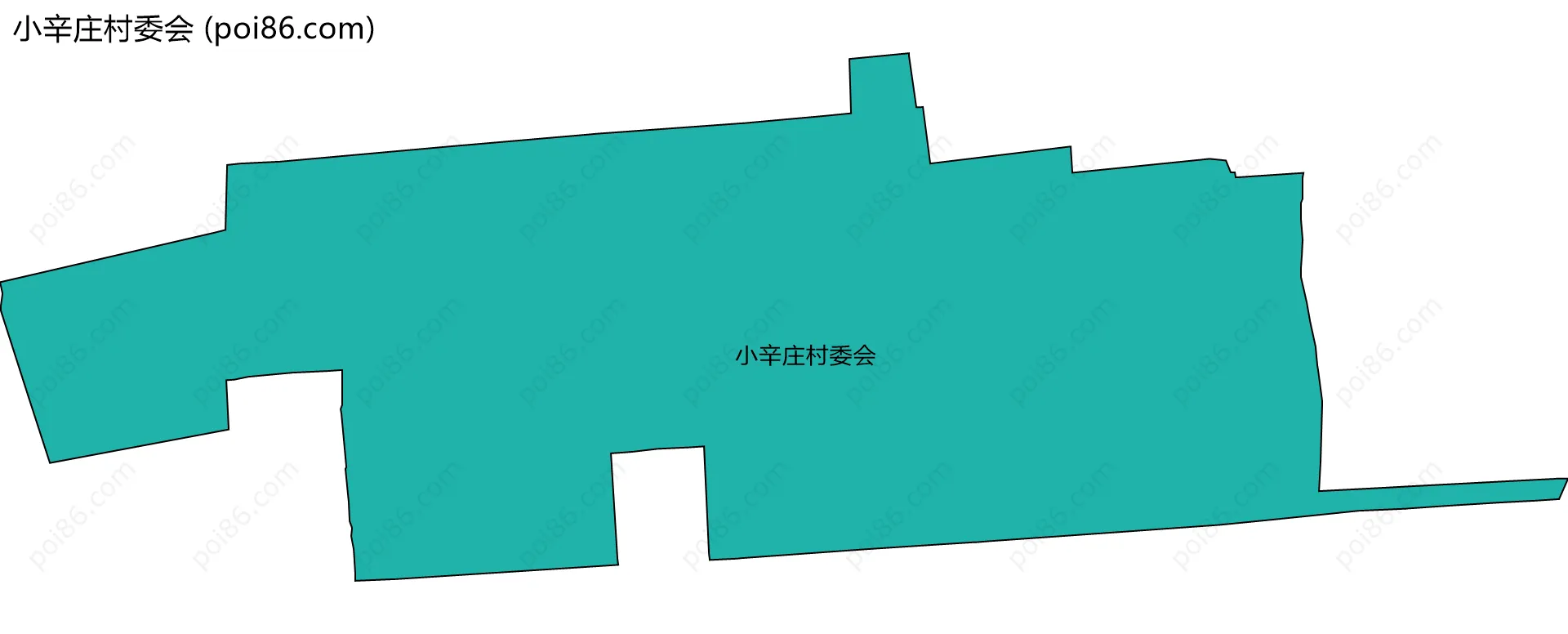 小辛庄村委会边界地图
