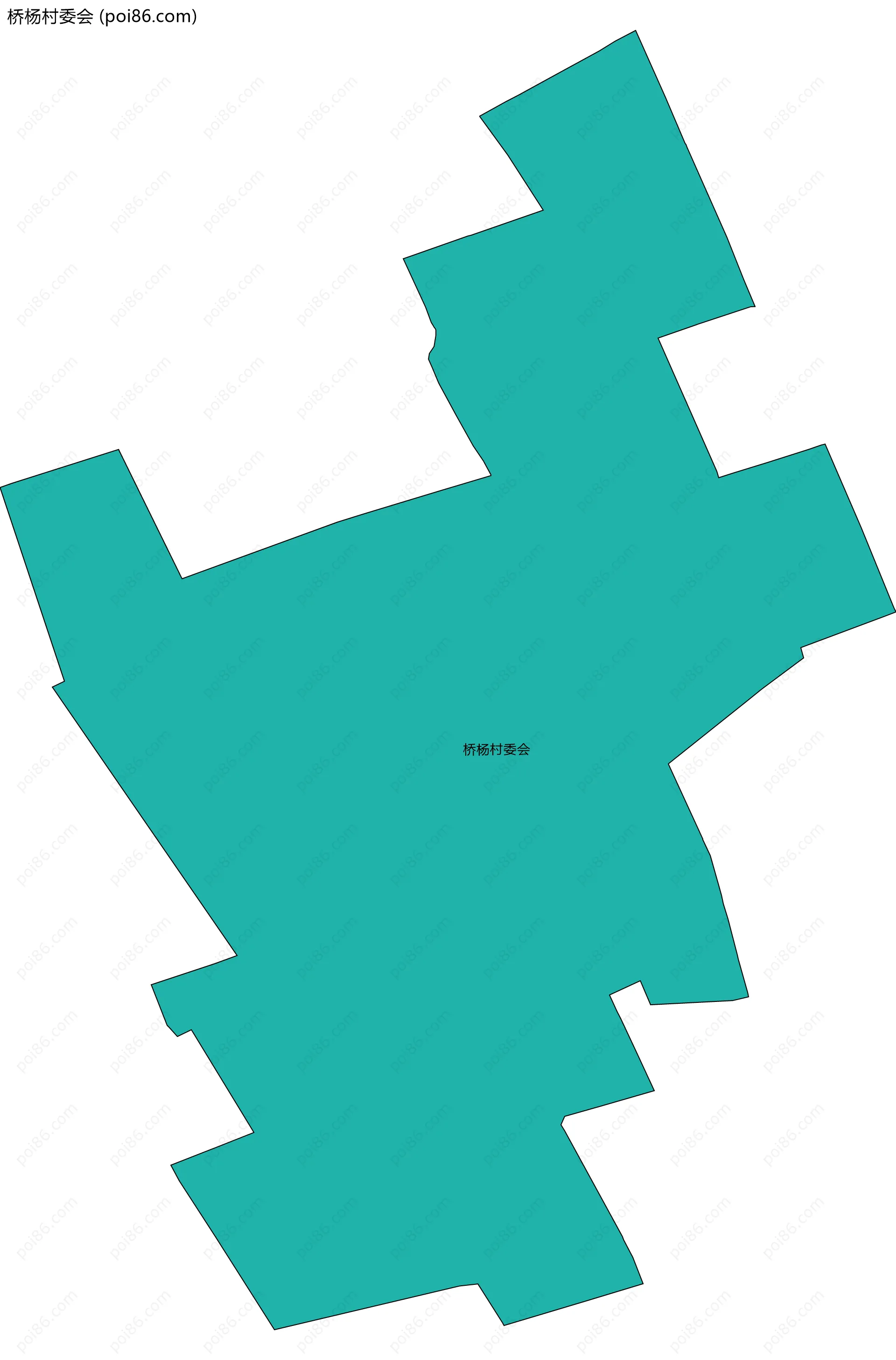 桥杨村委会边界地图